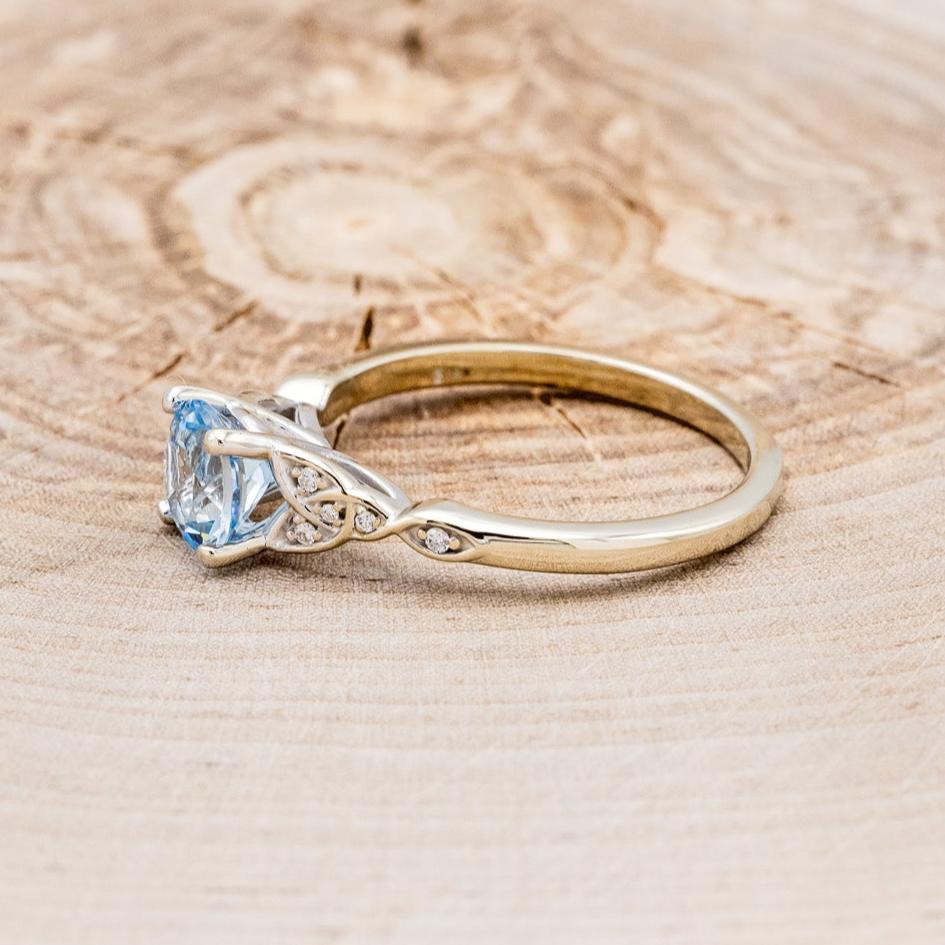 "AIFE" - CELTIC KNOT ROUND ENGAGEMENT RING-8