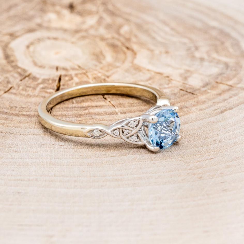 "AIFE" - CELTIC KNOT ROUND ENGAGEMENT RING-7