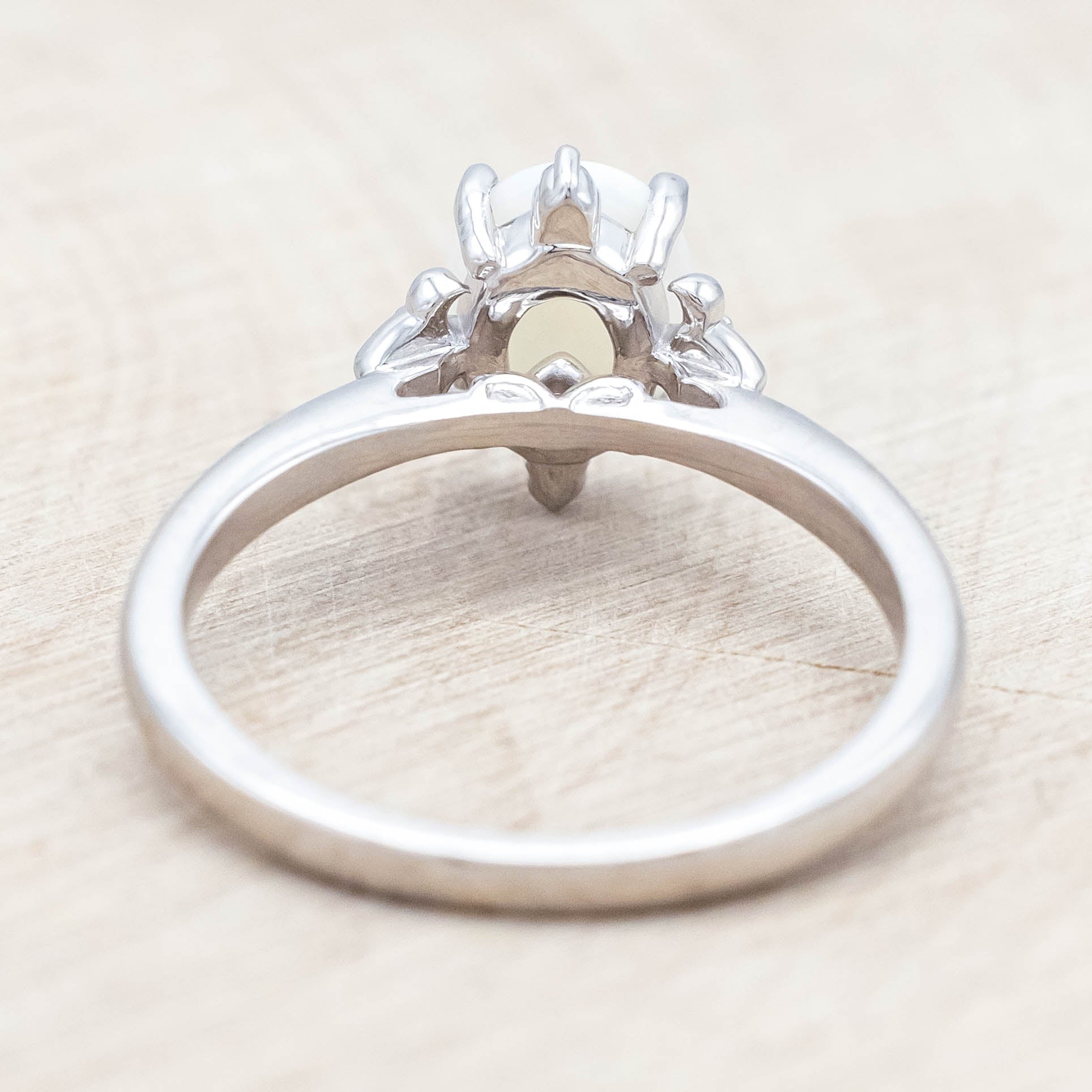 "ZELLA" - OVAL CUT ENGAGEMENT RING WITH DIAMOND ACCENTS-Staghead Designs