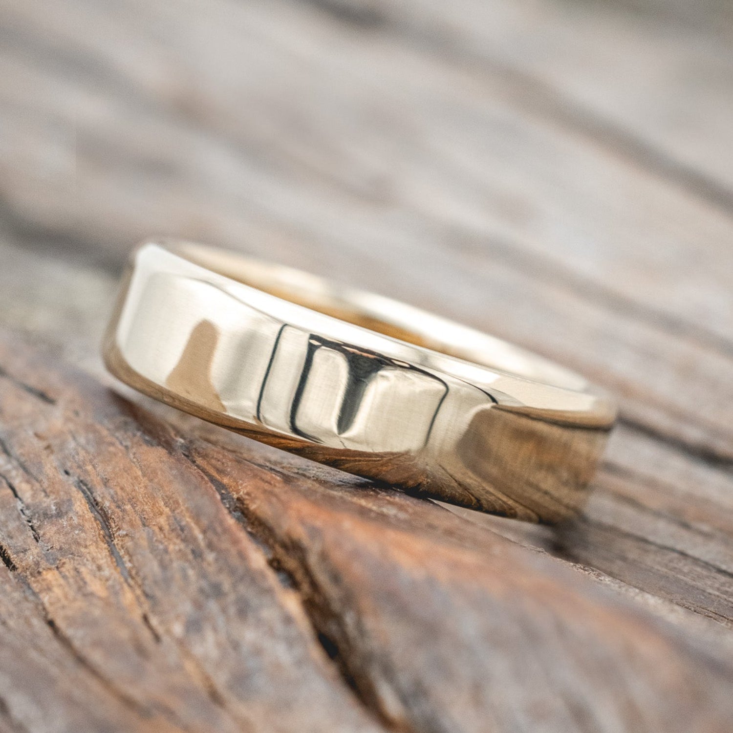 SOLID METAL HAND-TURNED WEDDING BAND-Staghead Designs