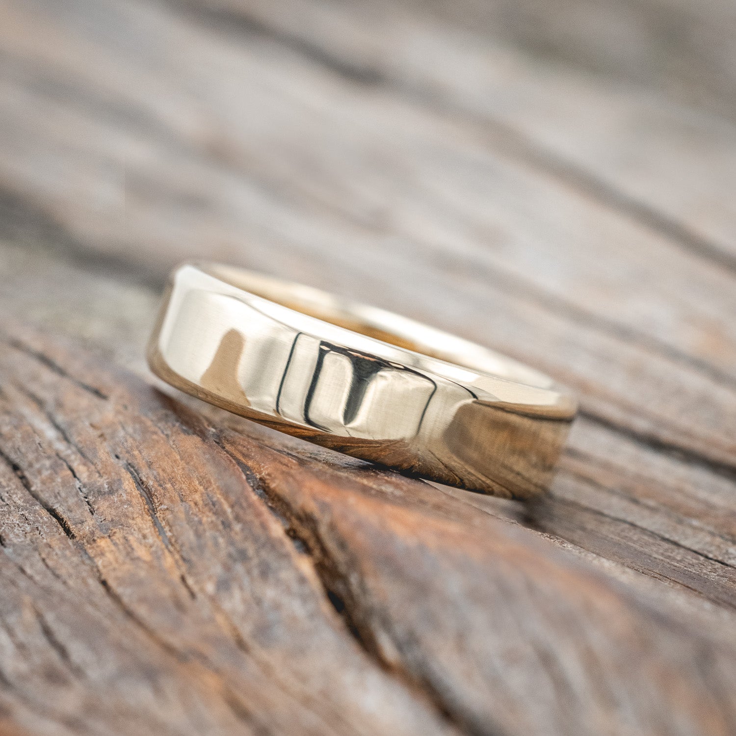 SOLID METAL HAND-TURNED WEDDING BAND-Staghead Designs