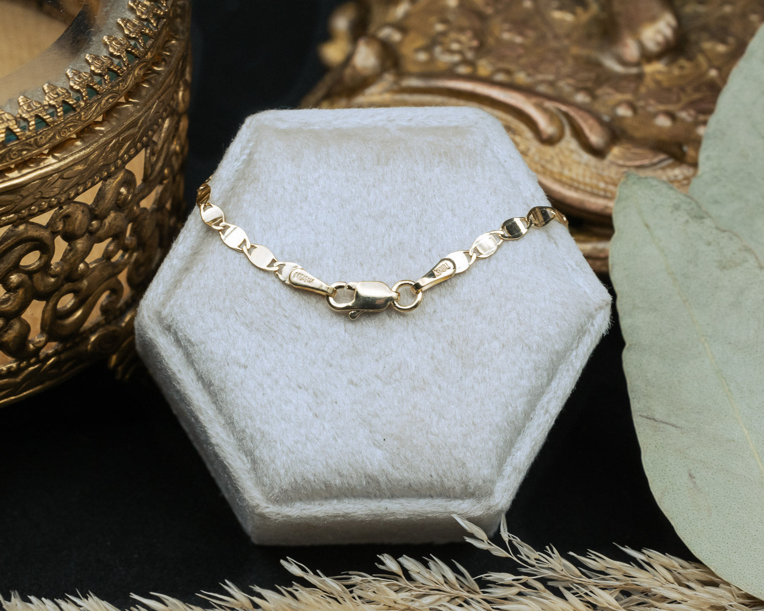 14K GOLD VALENTINO CHAIN-Staghead Designs