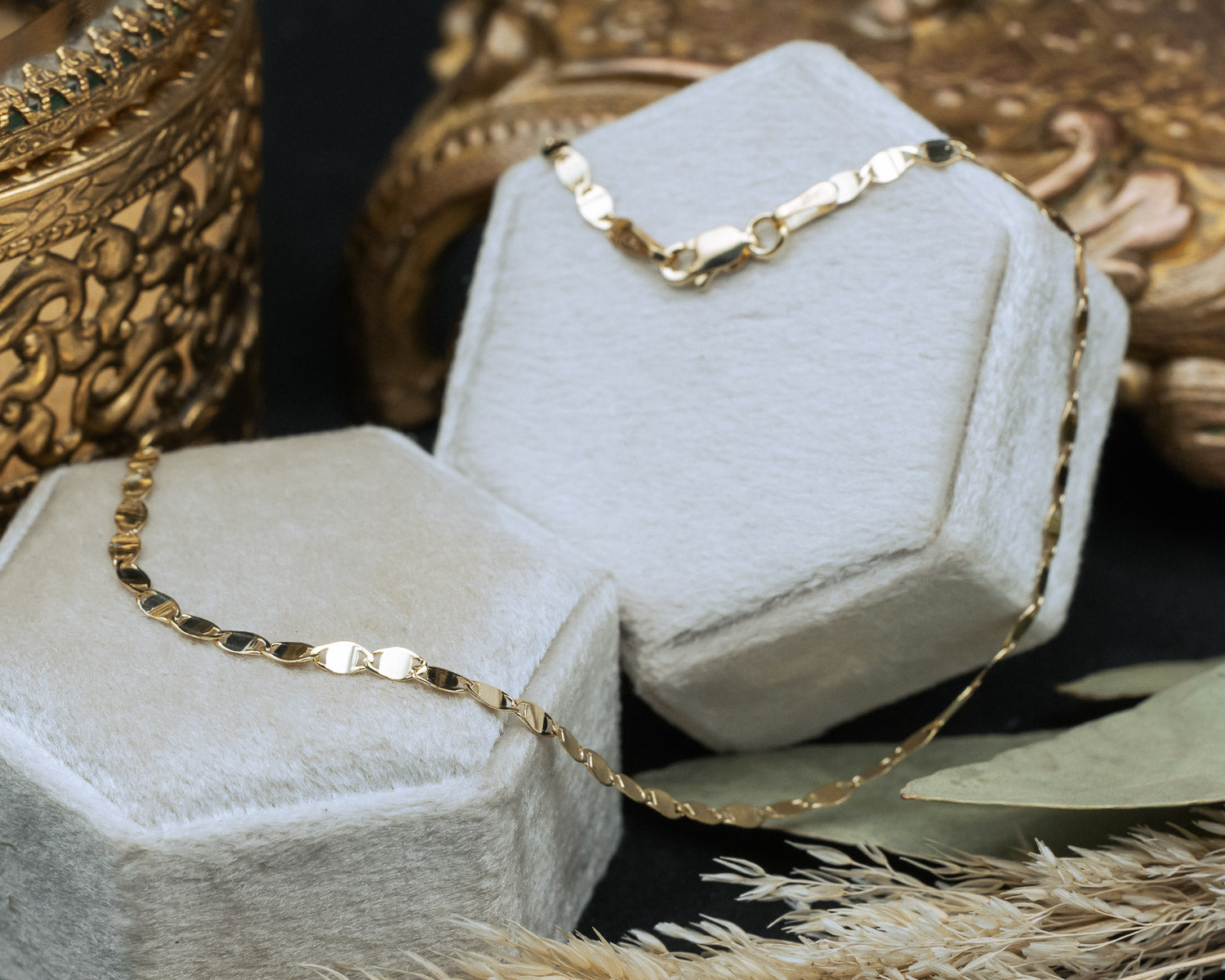 14K GOLD VALENTINO CHAIN-Staghead Designs