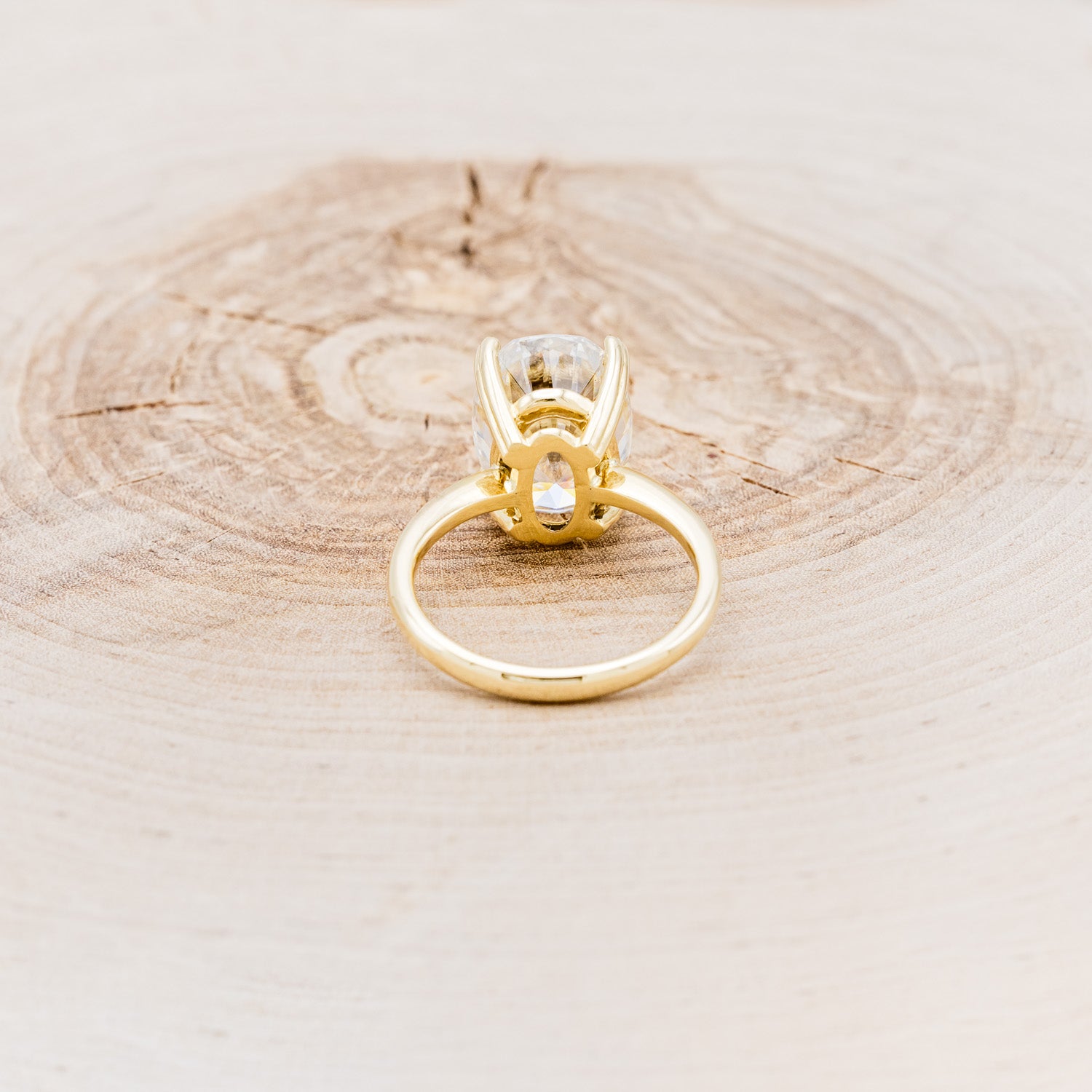 "ADELINE" -OVAL CUT MOISSANITE SOLITAIRE ENGAGEMENT RING-5