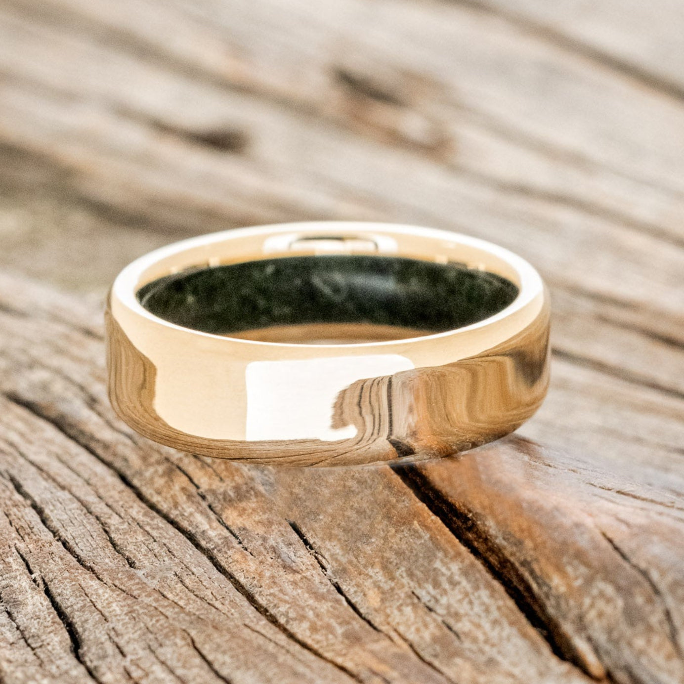 MOSS LINED WEDDING BAND-3