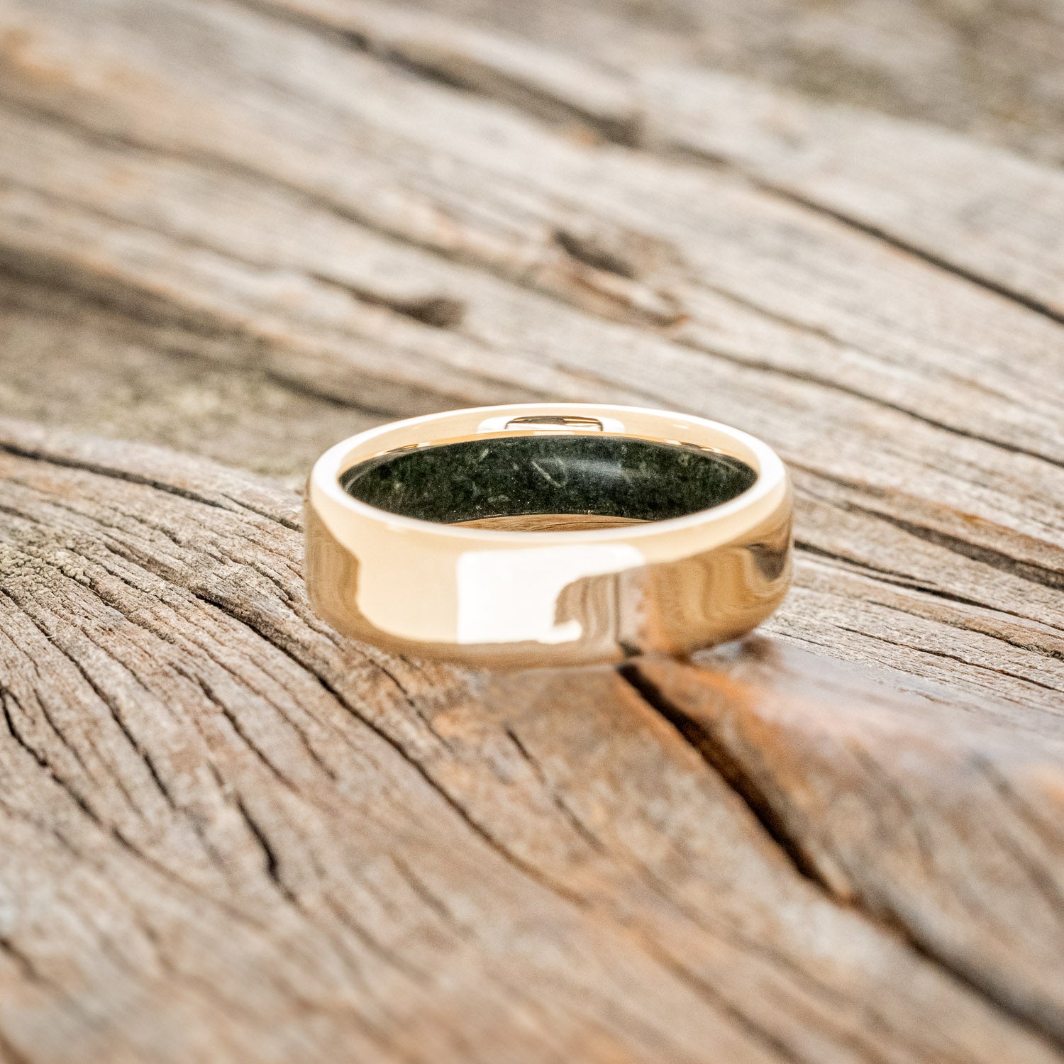 MOSS LINED WEDDING BAND-6