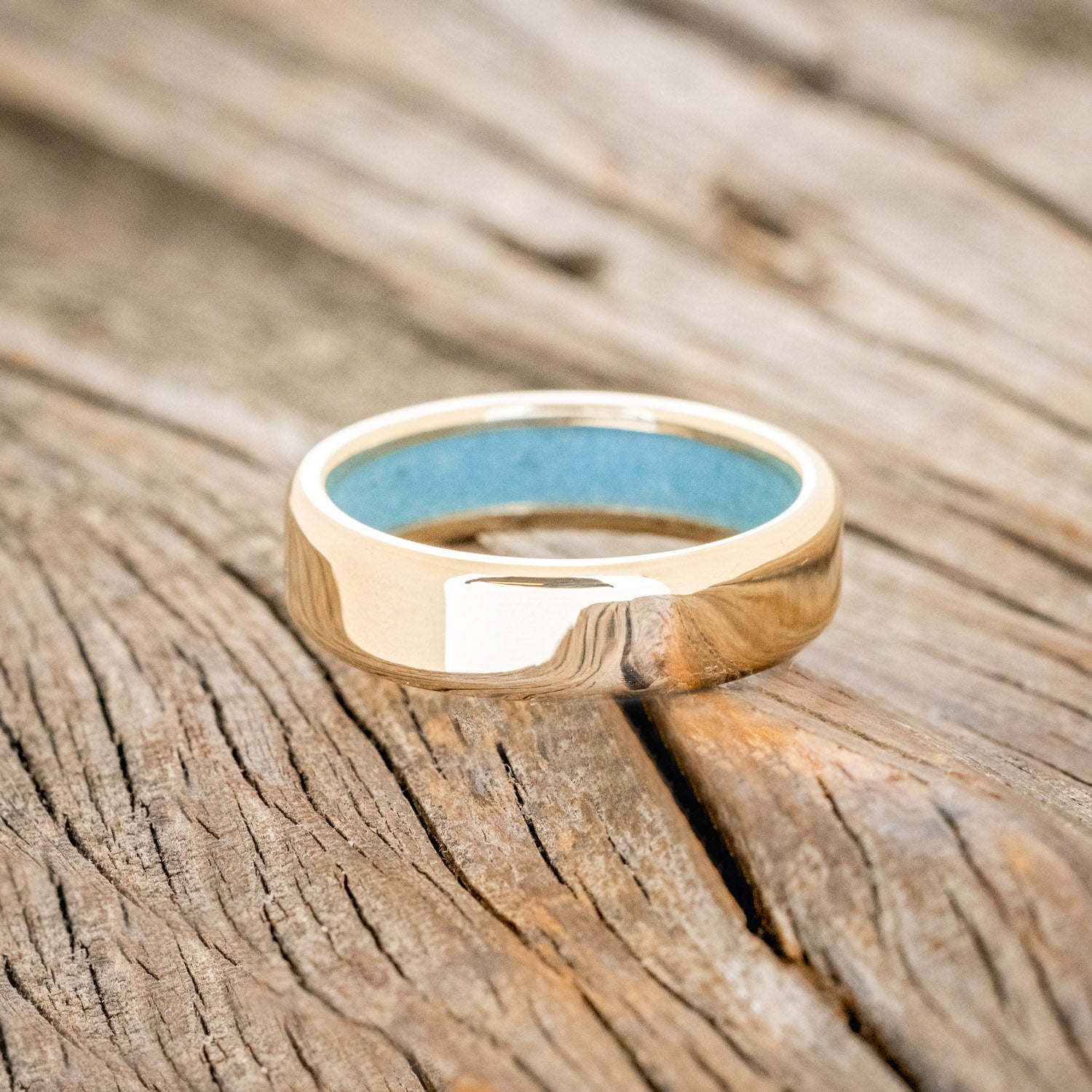 TURQUOISE LINED WEDDING BAND-20