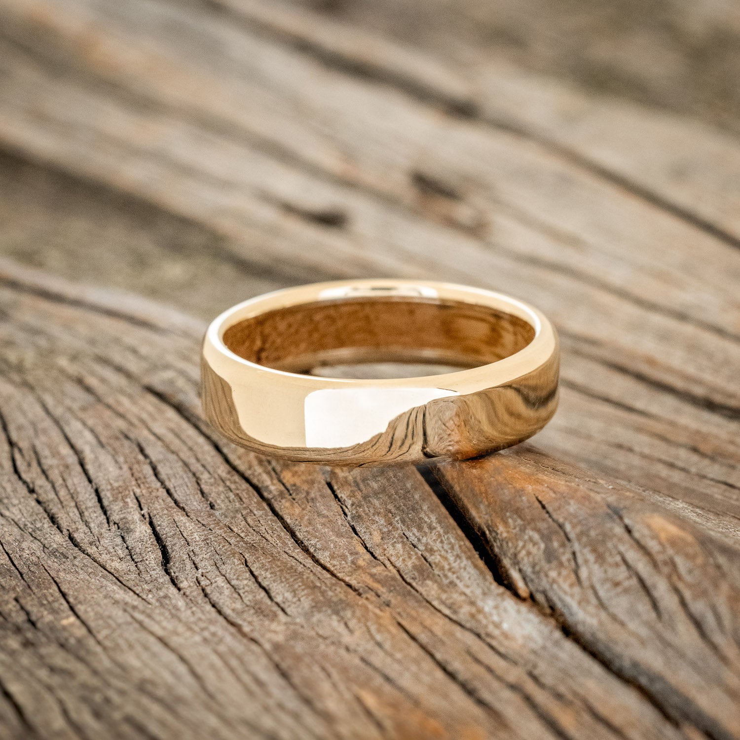 WHISKEY BARREL LINED WEDDING BAND-3