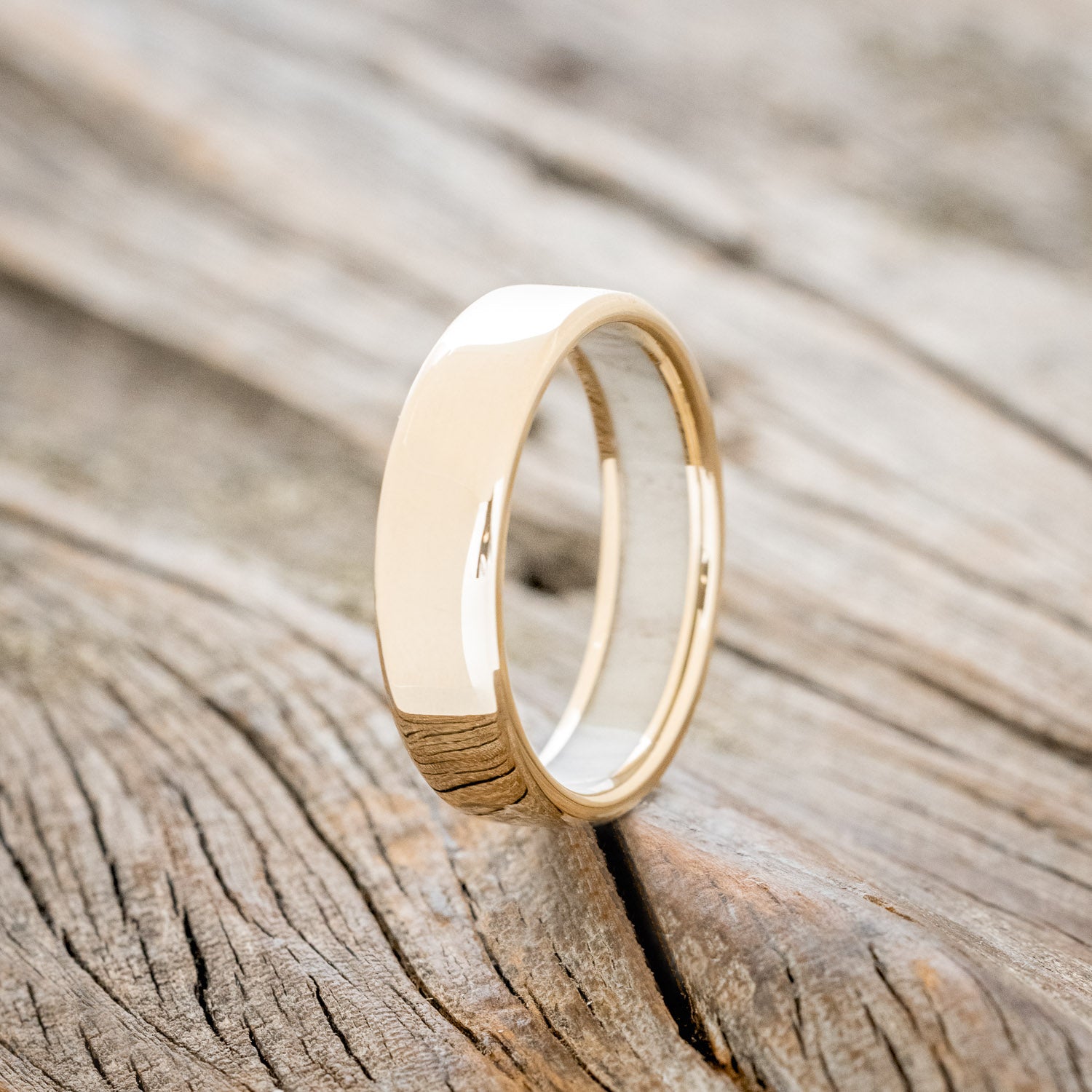 ANTLER LINED WEDDING BAND-7