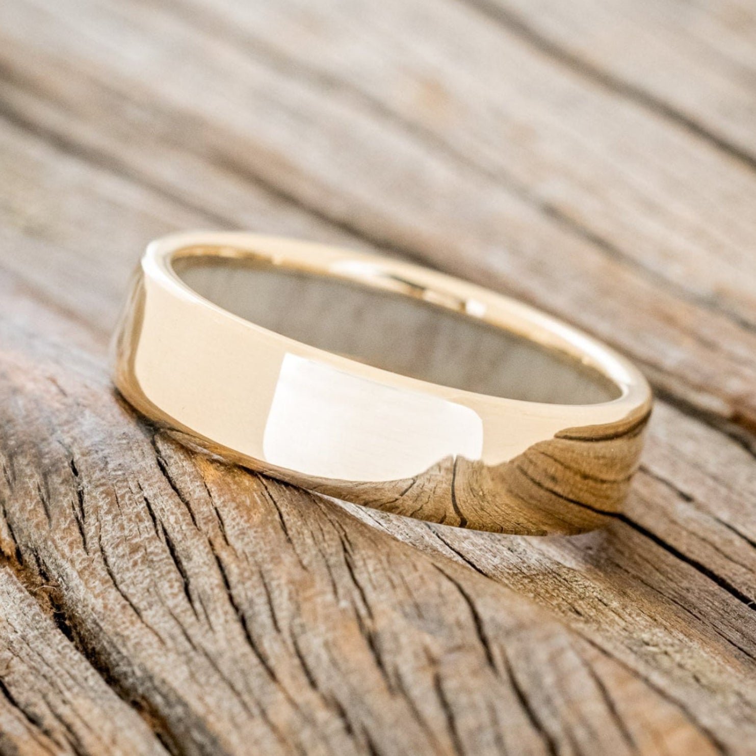 ANTLER LINED WEDDING BAND-8