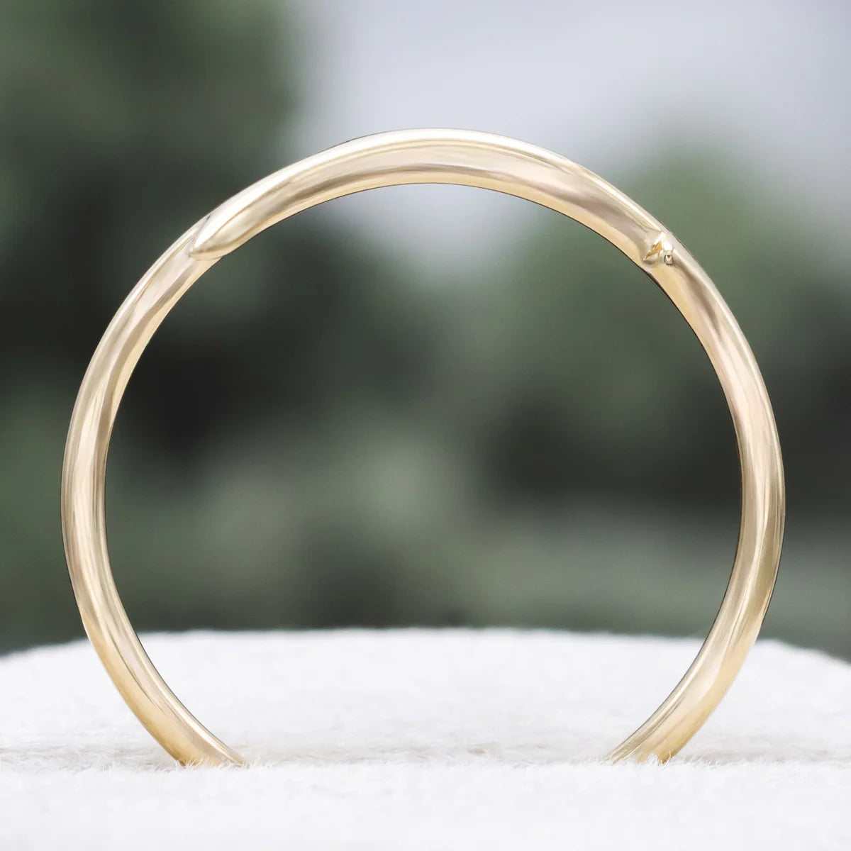 "Artemis" Stacker - Antler-Style Stacking Band - 14K Yellow Gold - Size 9