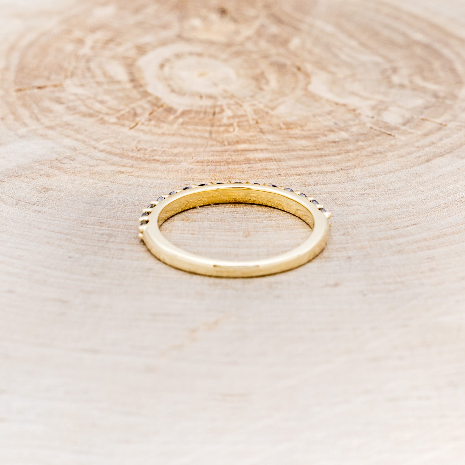 BLACK DIAMONDS STACKING BAND IN 14K GOLD-11