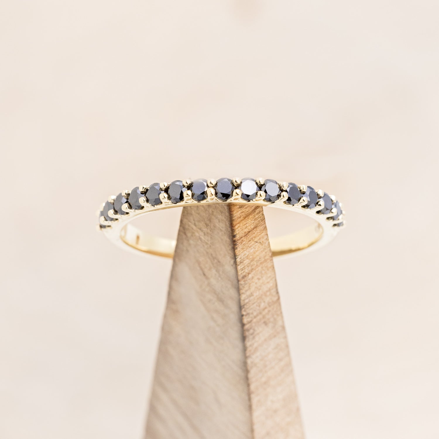 BLACK DIAMONDS STACKING BAND IN 14K GOLD-7