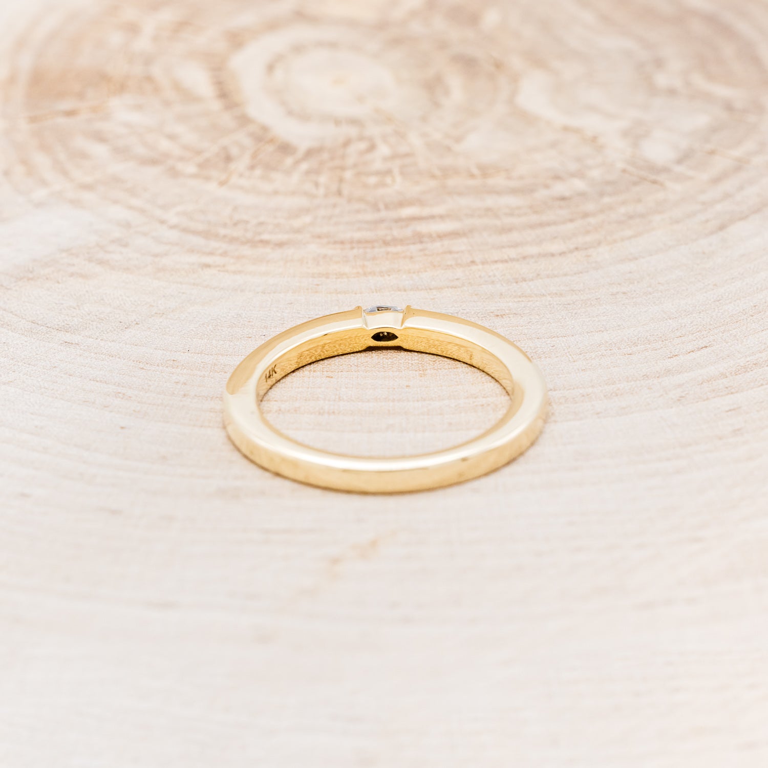 "ELBA" - MARQUISE MOISSANITE ENGAGEMENT RING WITH TURQUOISE INLAYS-11