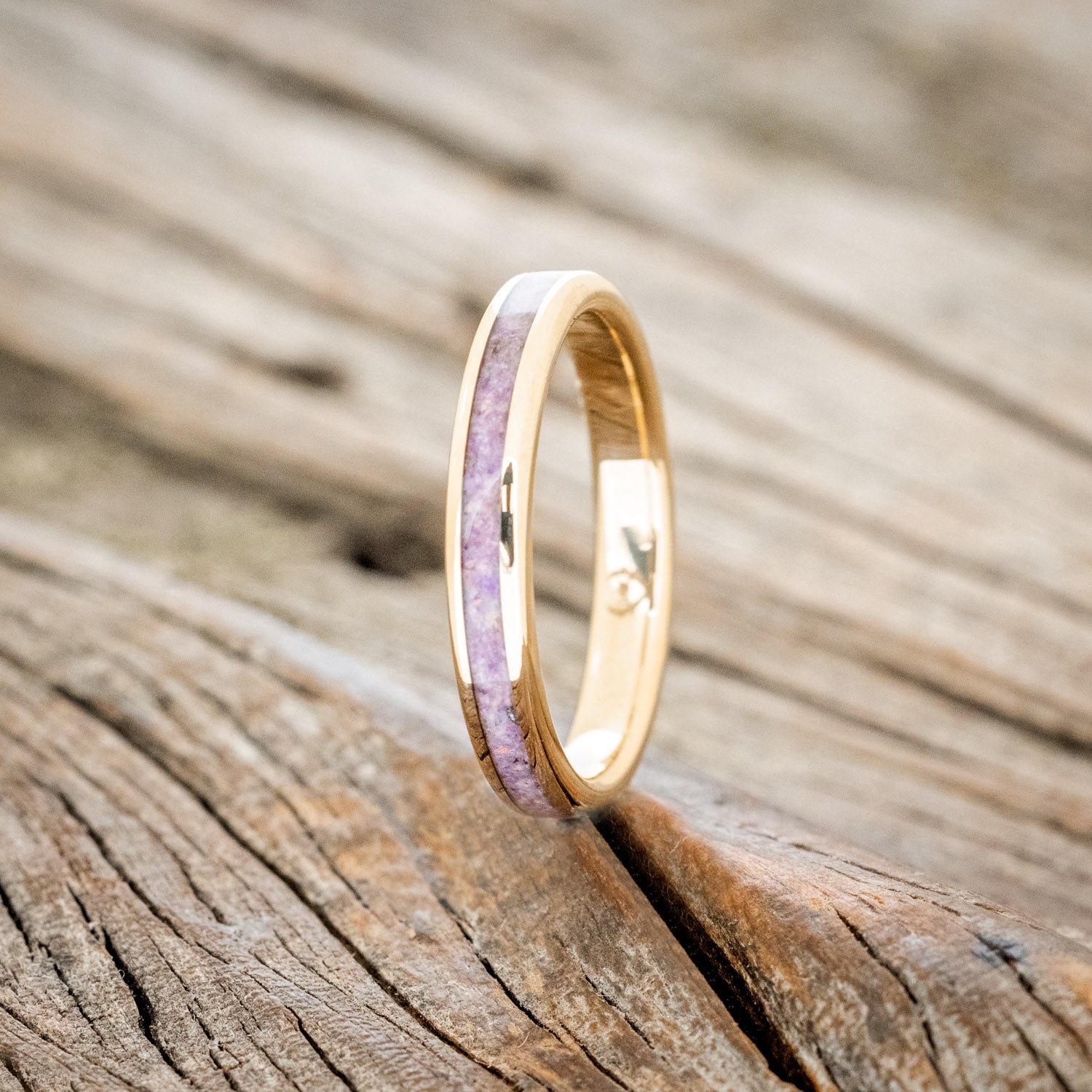 "ETERNA" - SUGILITE WITH FIRE & ICE OPAL STACKING BAND-10