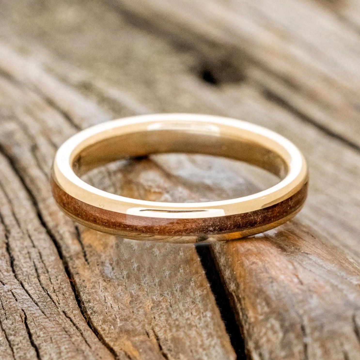 "ETERNA" - REDWOOD STACKING WEDDING BAND-3
