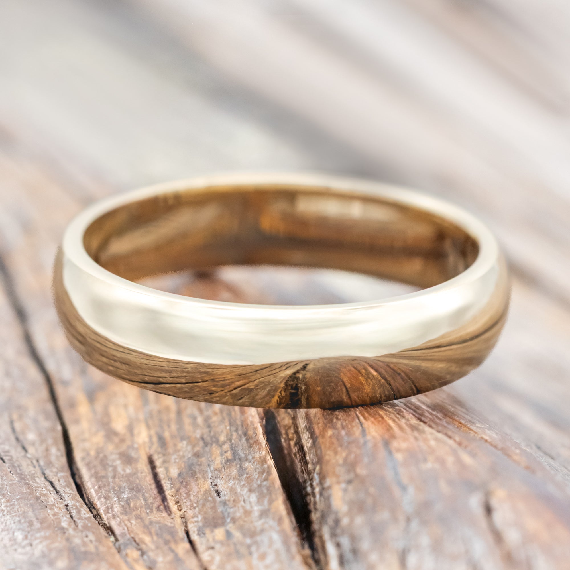 14K GOLD WEDDING BAND-Staghead Designs
