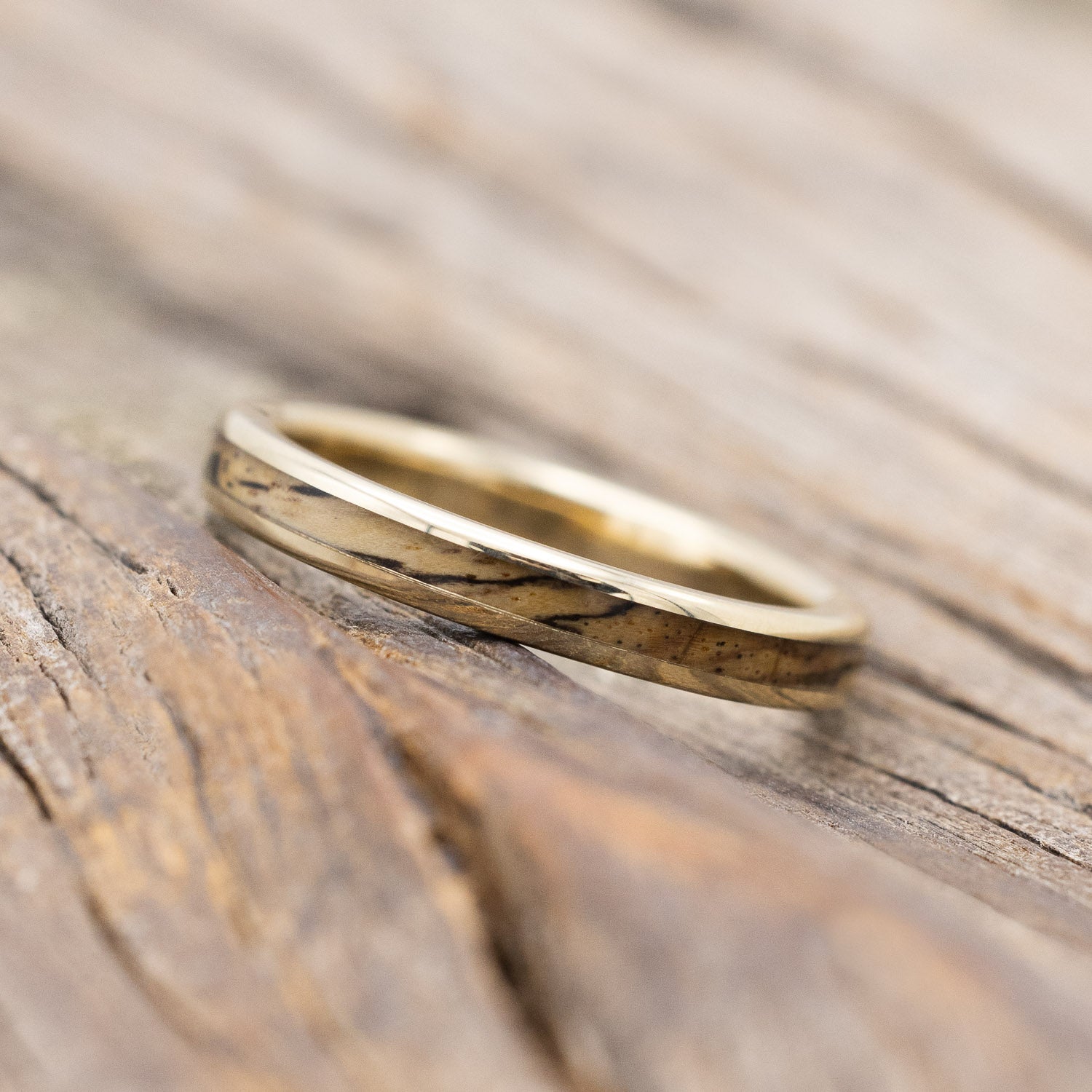 "HAVEN" - MATCHING SPALTED MAPLE WEDDING BANDS-Staghead Designs