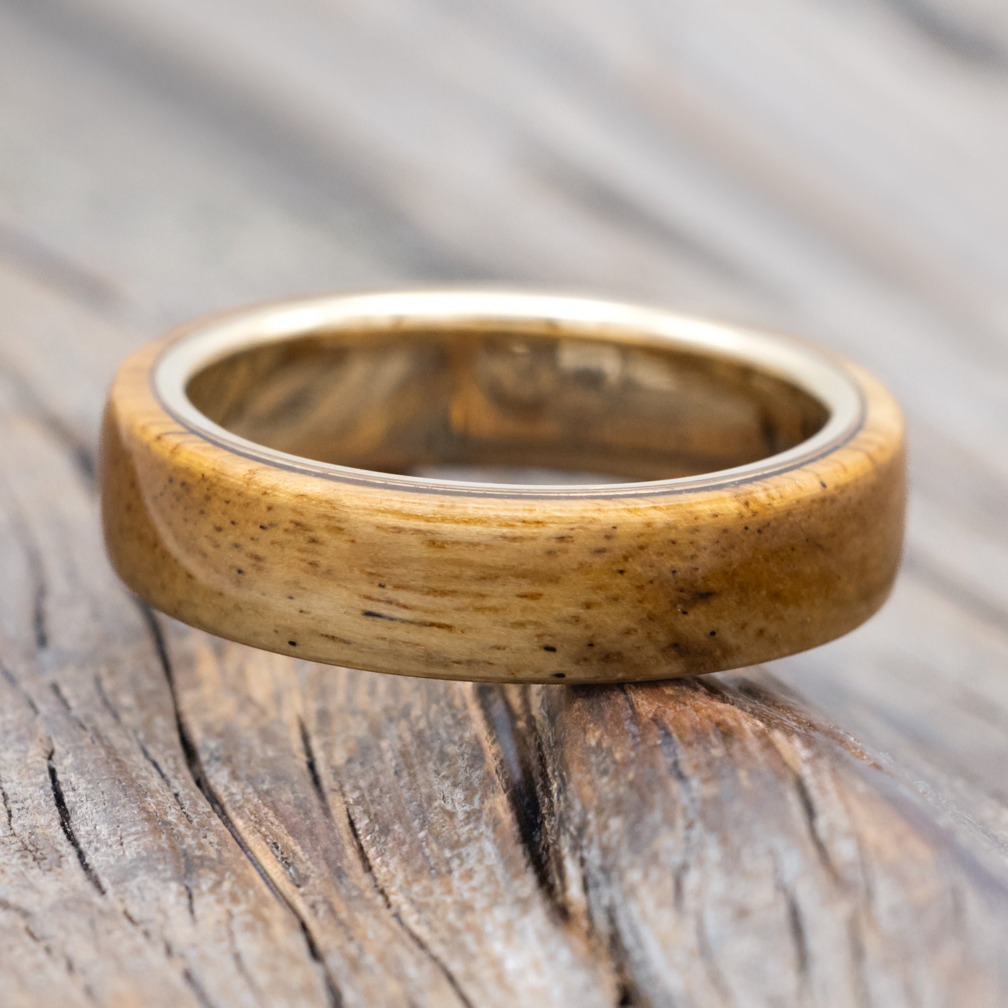 "HAVEN" - SPALTED MAPLE WEDDING RING-Staghead Designs