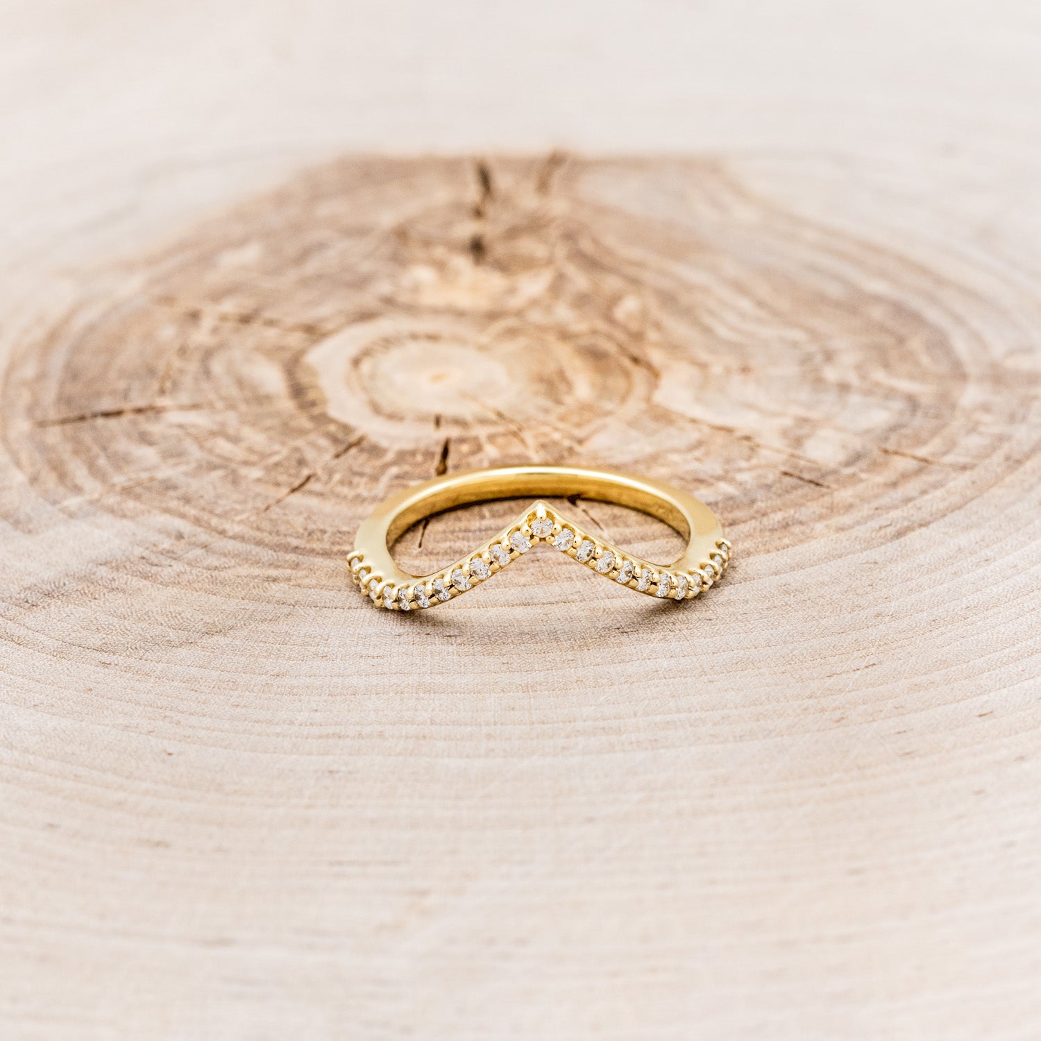 FRENCH SET CONTOUR STACKER WITH DIAMOND ACCENTS-4