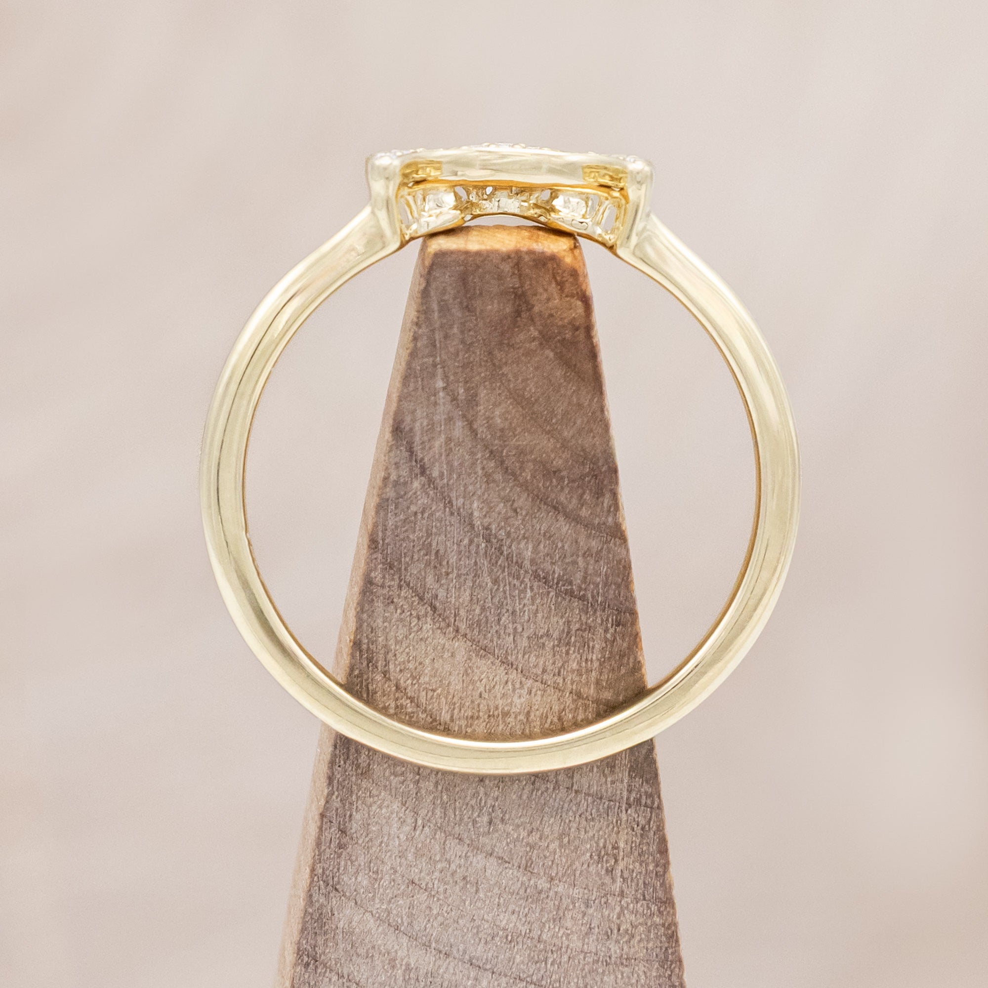 "JANE" - OVAL CUT ENGAGEMENT RING WITH DIAMONDS ACCENTS-Staghead Designs