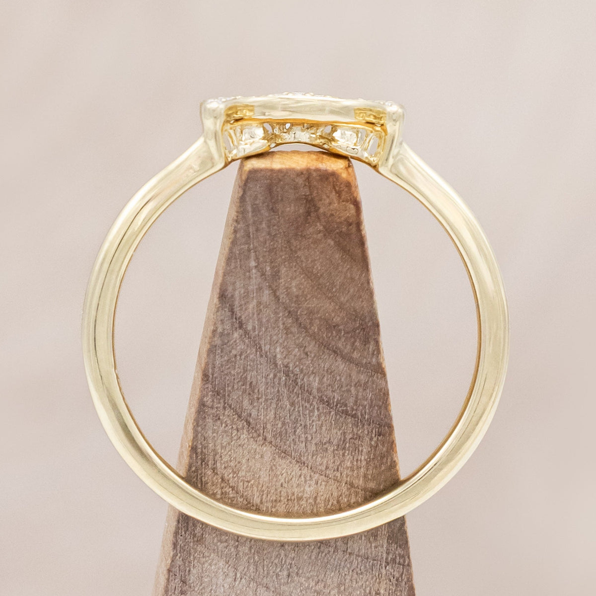 "JANE" - OVAL CUT ENGAGEMENT RING WITH DIAMONDS ACCENTS-Staghead Designs