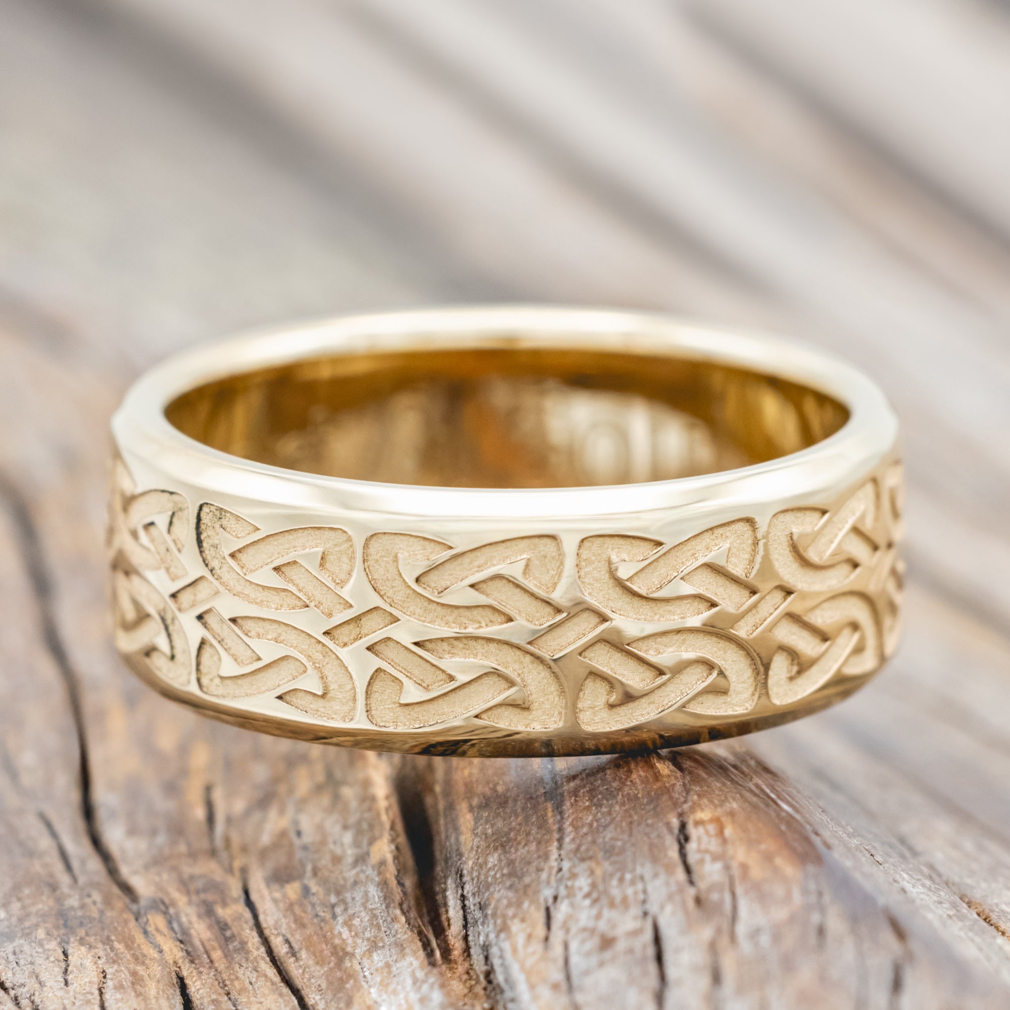 MATCHING SET OF CELTIC LOVE KNOT WEDDING BANDS-Staghead Designs