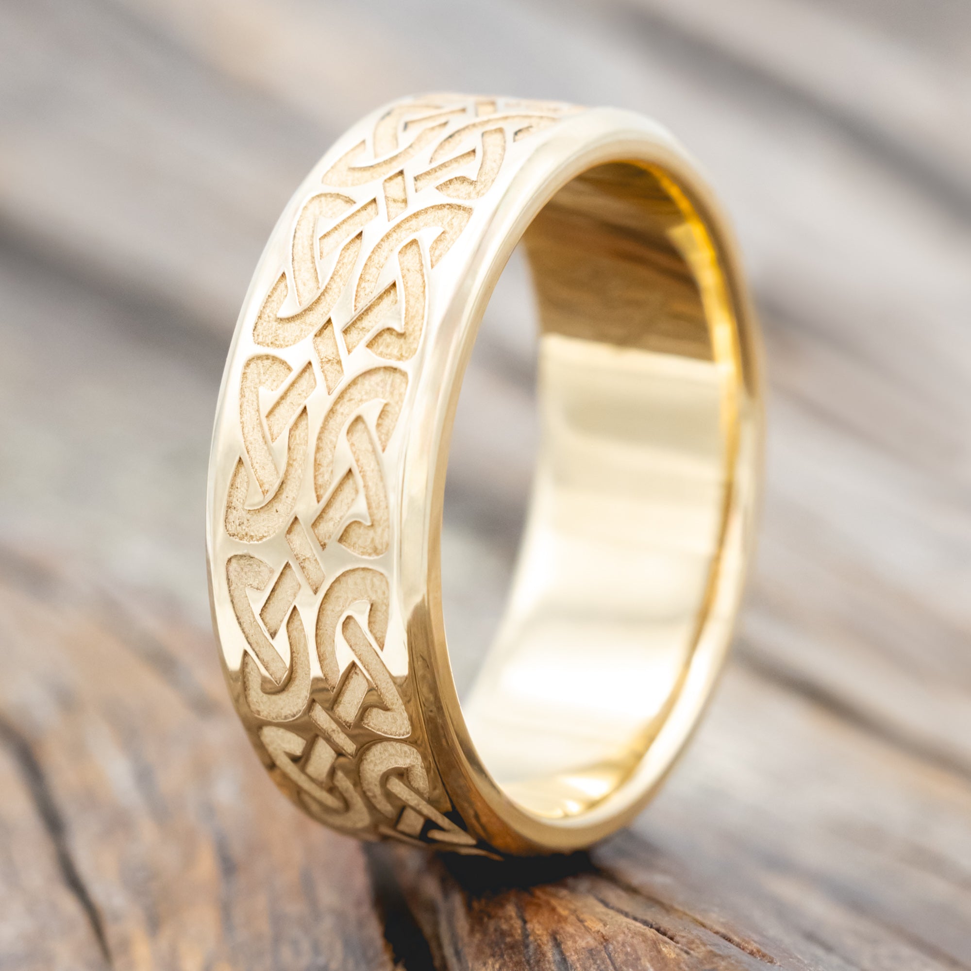 MATCHING SET OF CELTIC LOVE KNOT WEDDING BANDS-Staghead Designs