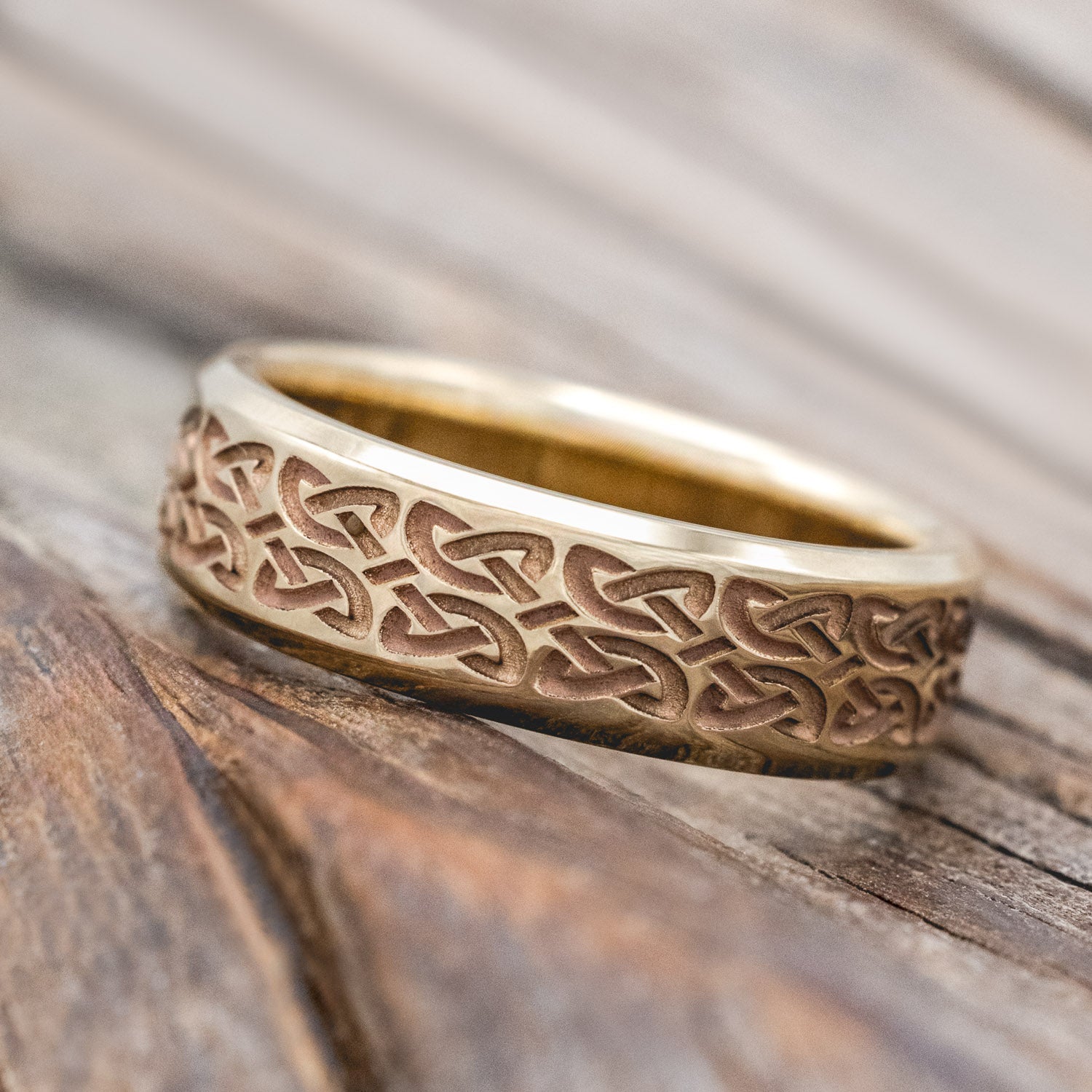 MATCHING SET OF CELTIC LOVE KNOT WEDDING BANDS-Staghead Designs