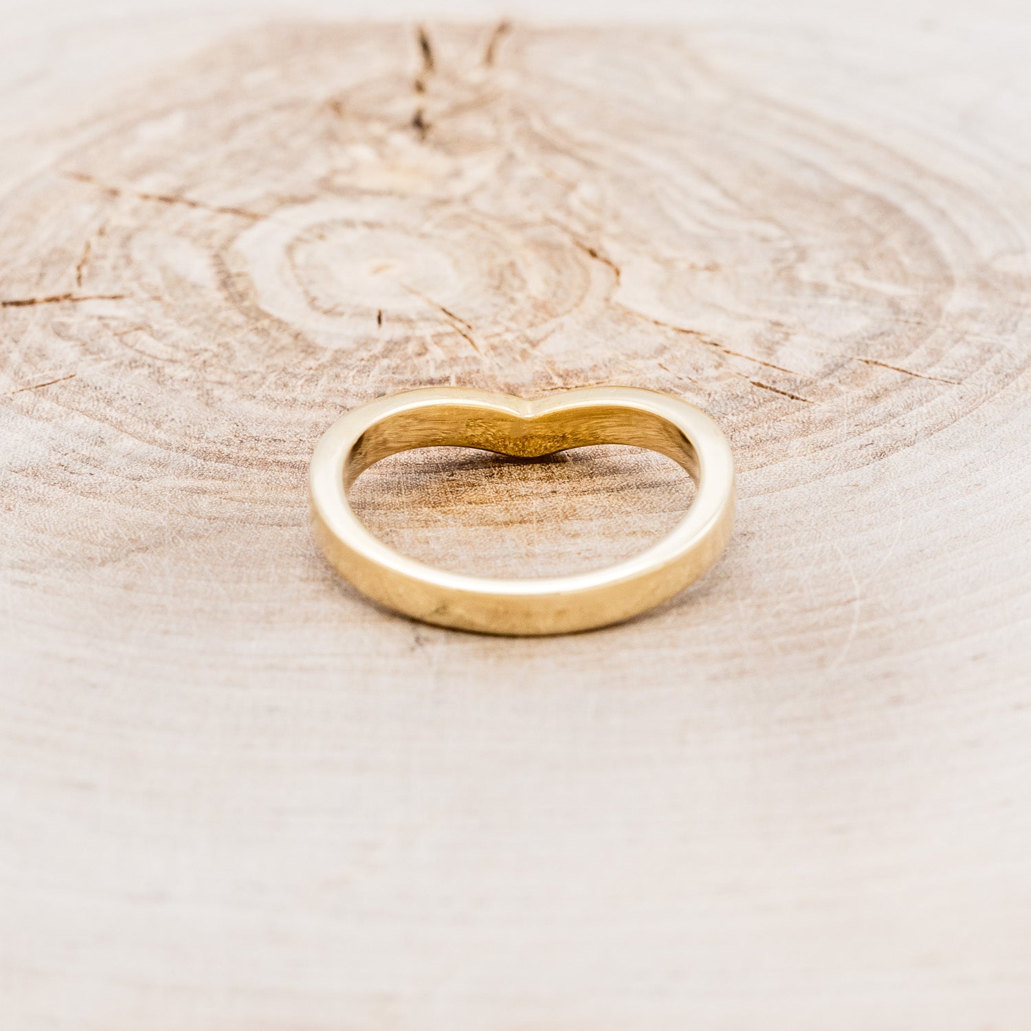 "KIDA" - V-SHAPED STACKING BAND WITH DIAMONDS & TURQUOISE INLAYS-11