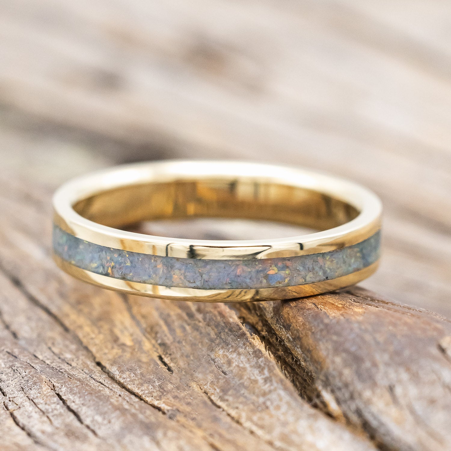 "PERENNA" - COTTON CANDY OPAL STACKING BAND-Staghead Designs