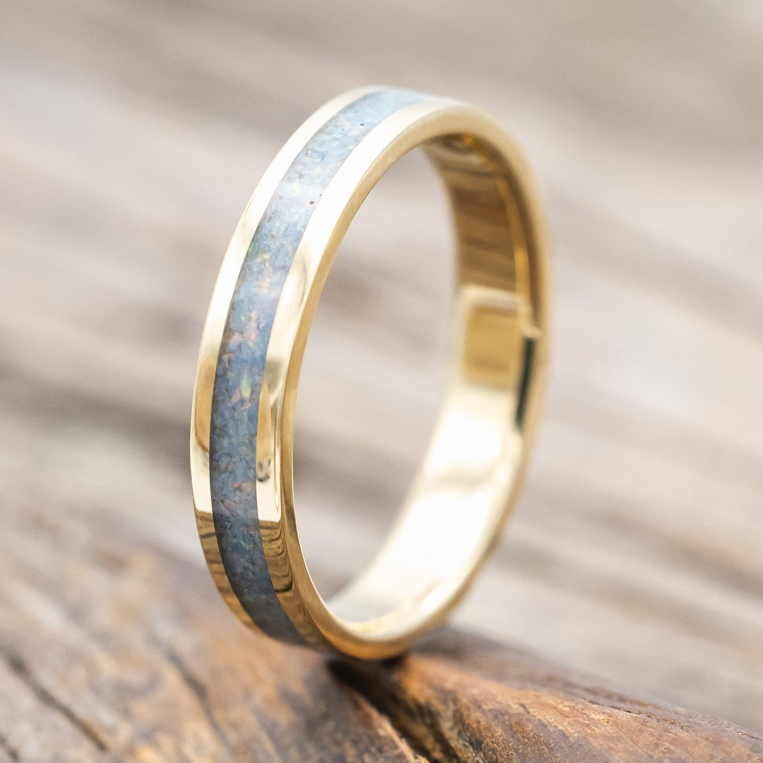 "PERENNA" - COTTON CANDY OPAL STACKING BAND-Staghead Designs