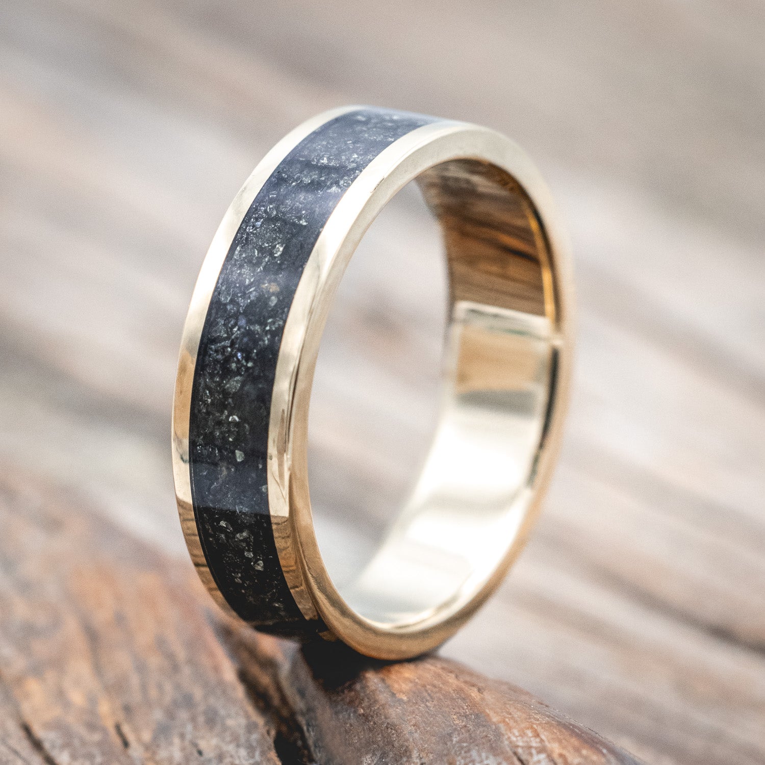 "RAINIER" - MATCHING SET OF PYRITE WEDDING BANDS-Staghead Designs