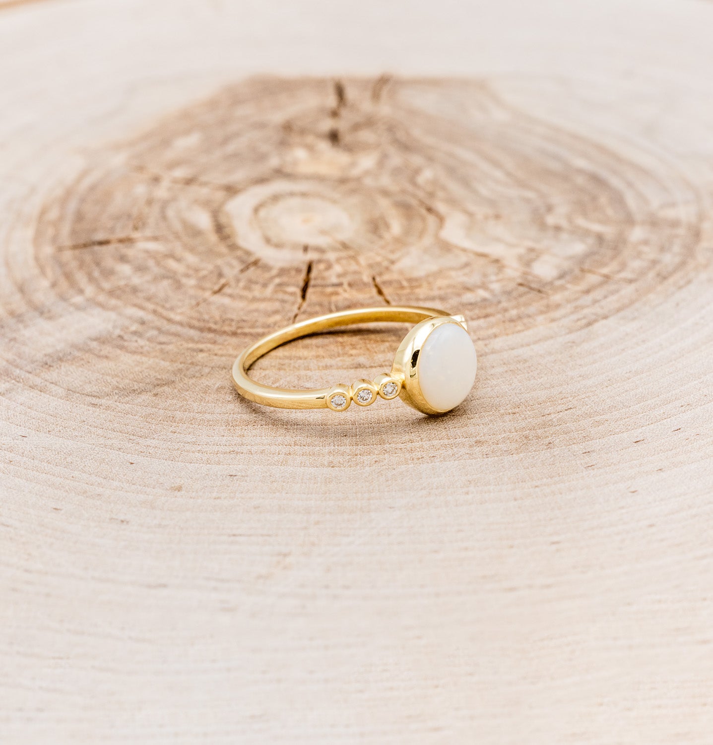 ROUND CUT OPAL ENGAGEMENT RING WITH DIAMOND ACCENTS-2