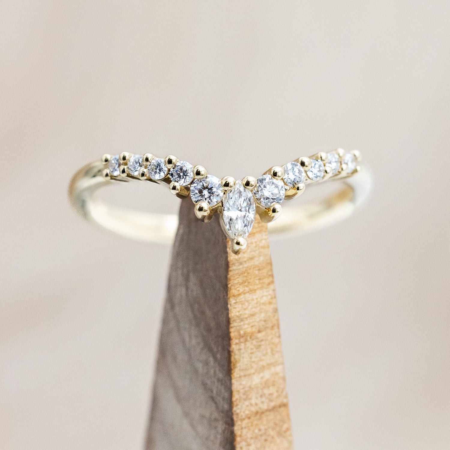 "SAGE" - BRIDAL SUITE - KITE CUT MOSS AGATE ENGAGEMENT RING WITH DIAMOND ACCENTS & TRACERS-Staghead Designs