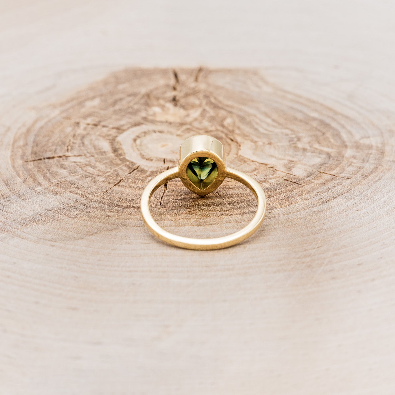 "ZURI" - BEZEL SET SOLITAIRE ENGAGEMENT RING - MOUNTING ONLY - SELECT YOUR OWN STONE-5