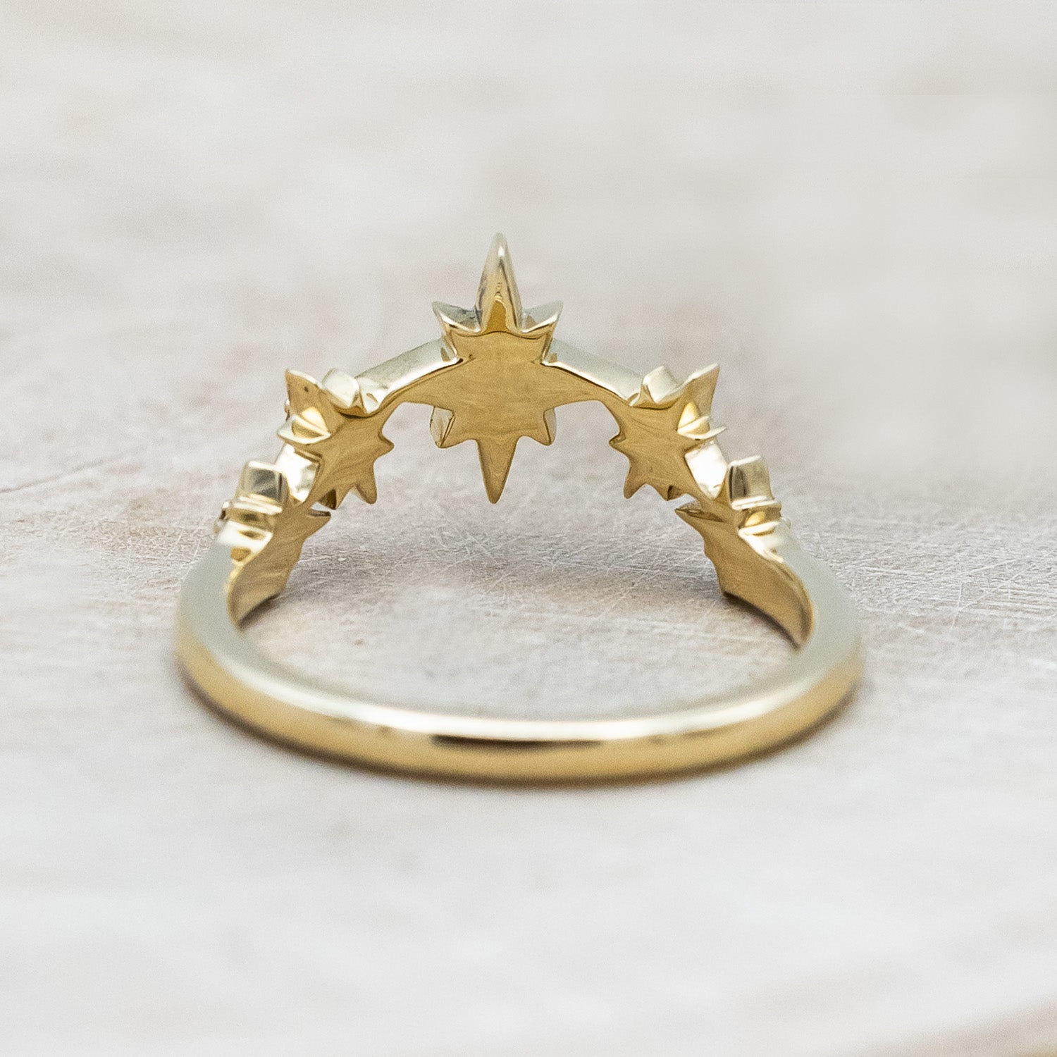 Back view of "Sidra" - celestial style diamond tracer