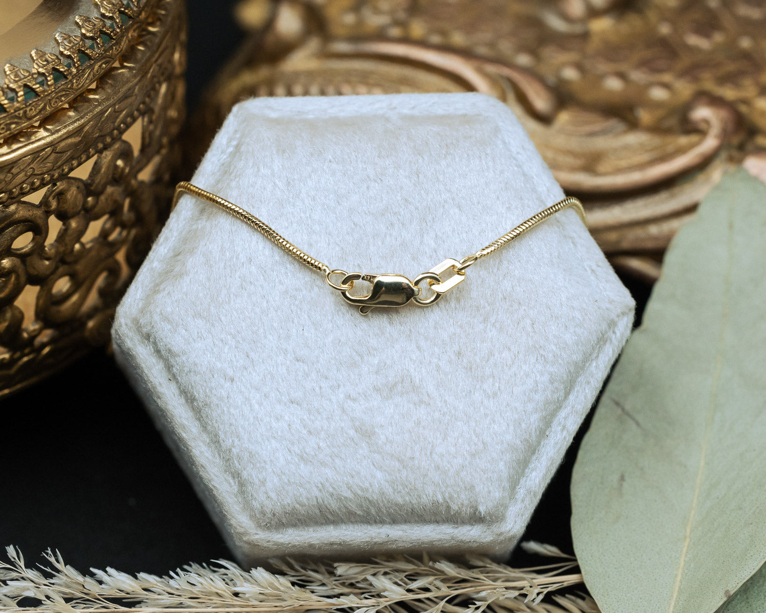 14K GOLD SNAKE CHAIN-Staghead Designs