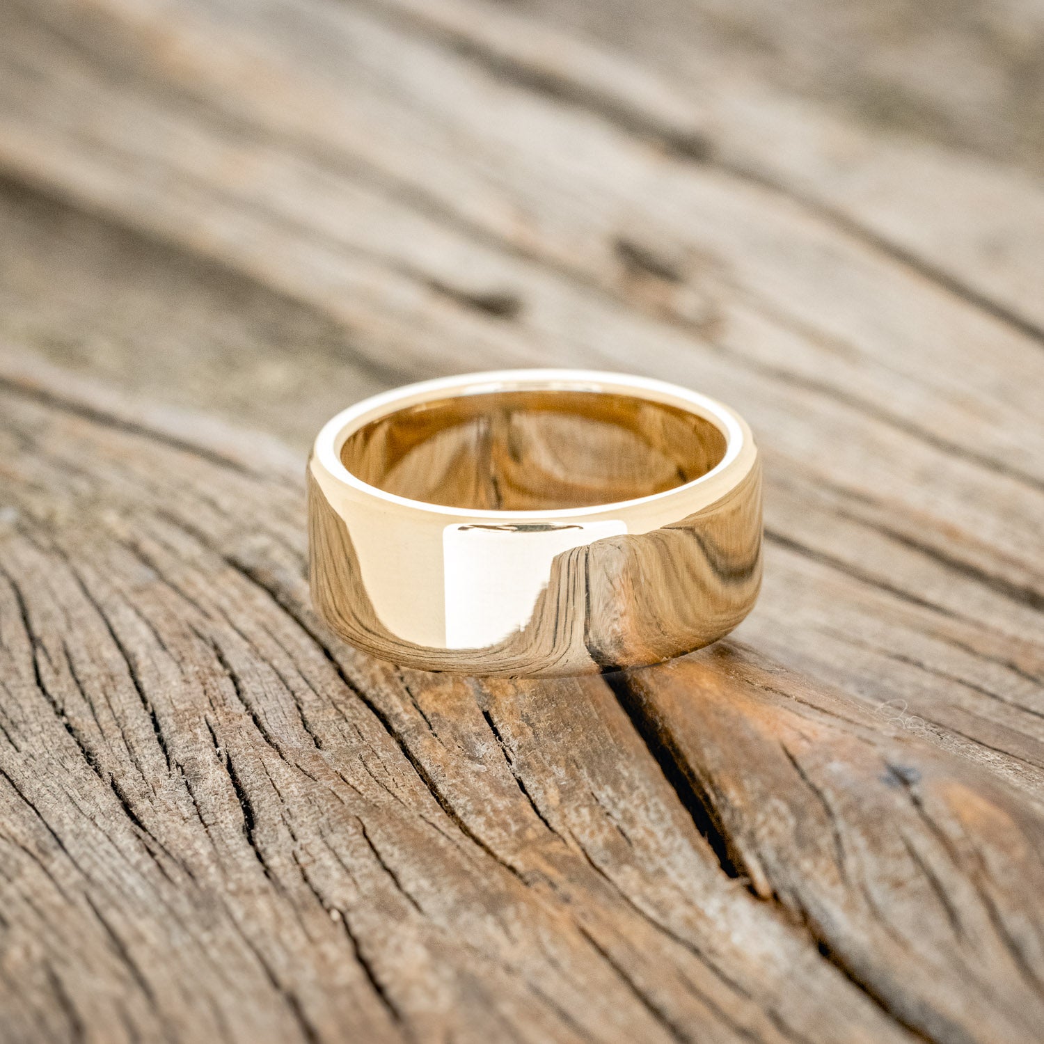 SOLID METAL HAND-TURNED WEDDING BAND-14