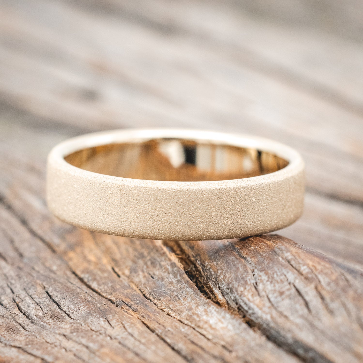 SANDBLASTED WEDDING BAND-Staghead Designs