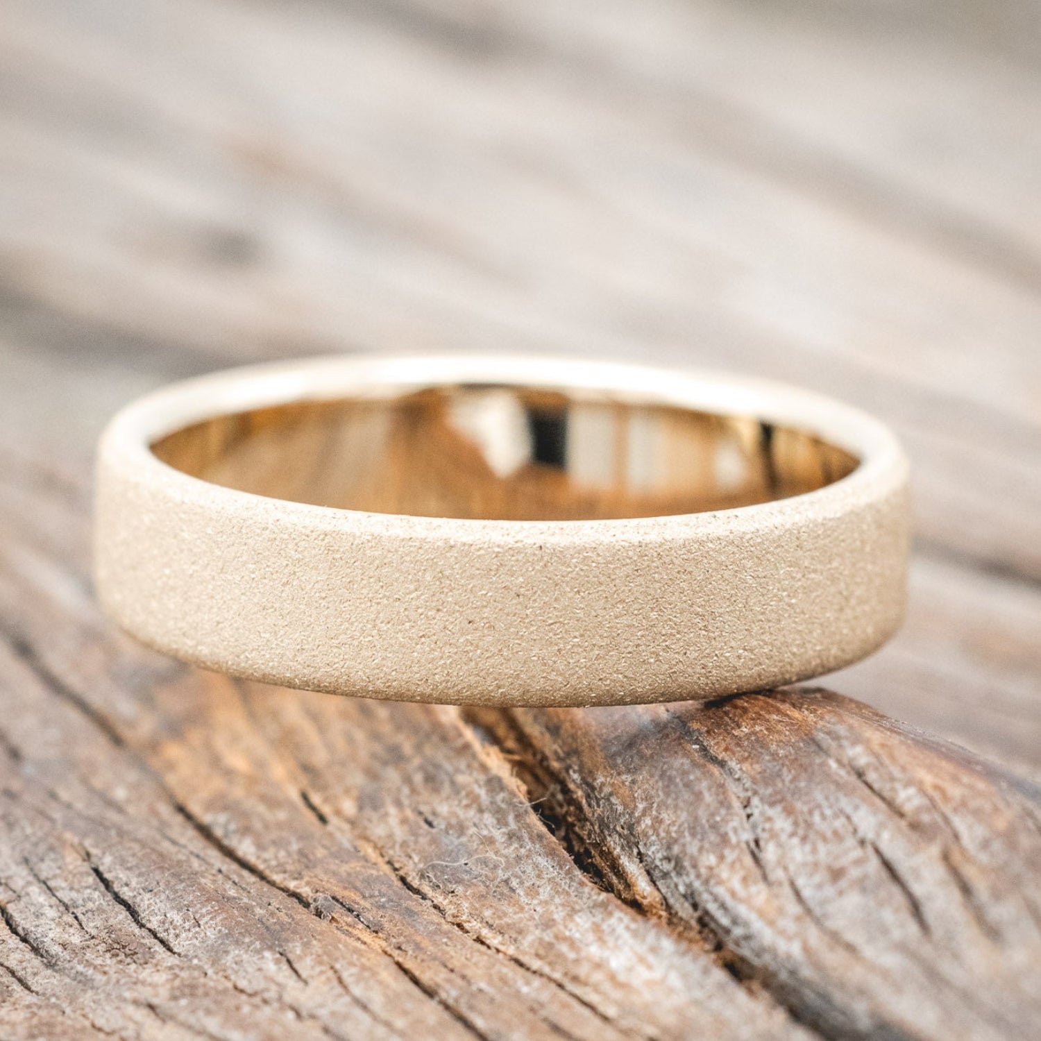 SANDBLASTED WEDDING BAND-Staghead Designs