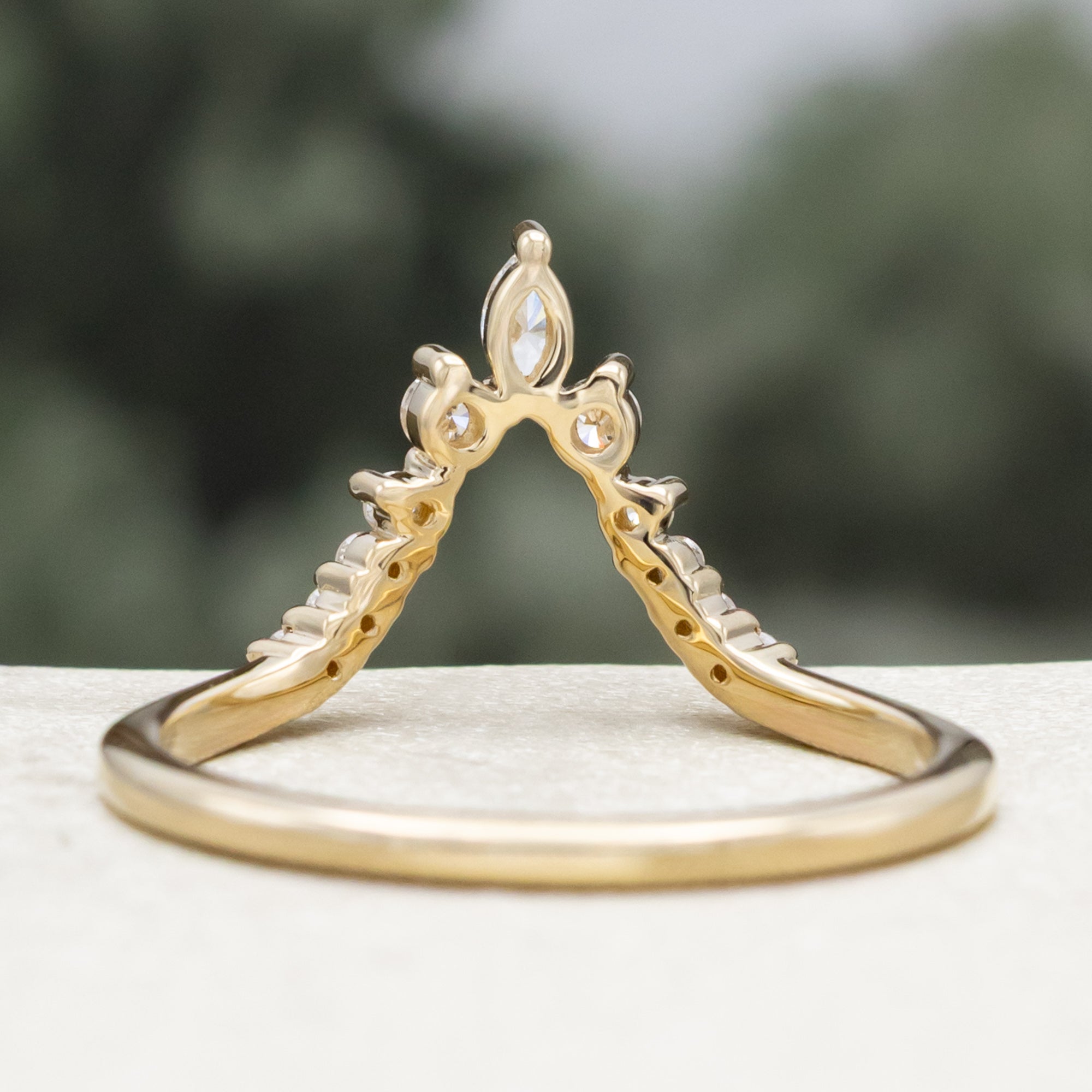 "SAGE" - 14K GOLD TRACER WITH DIAMOND ACCENTS-Staghead Designs