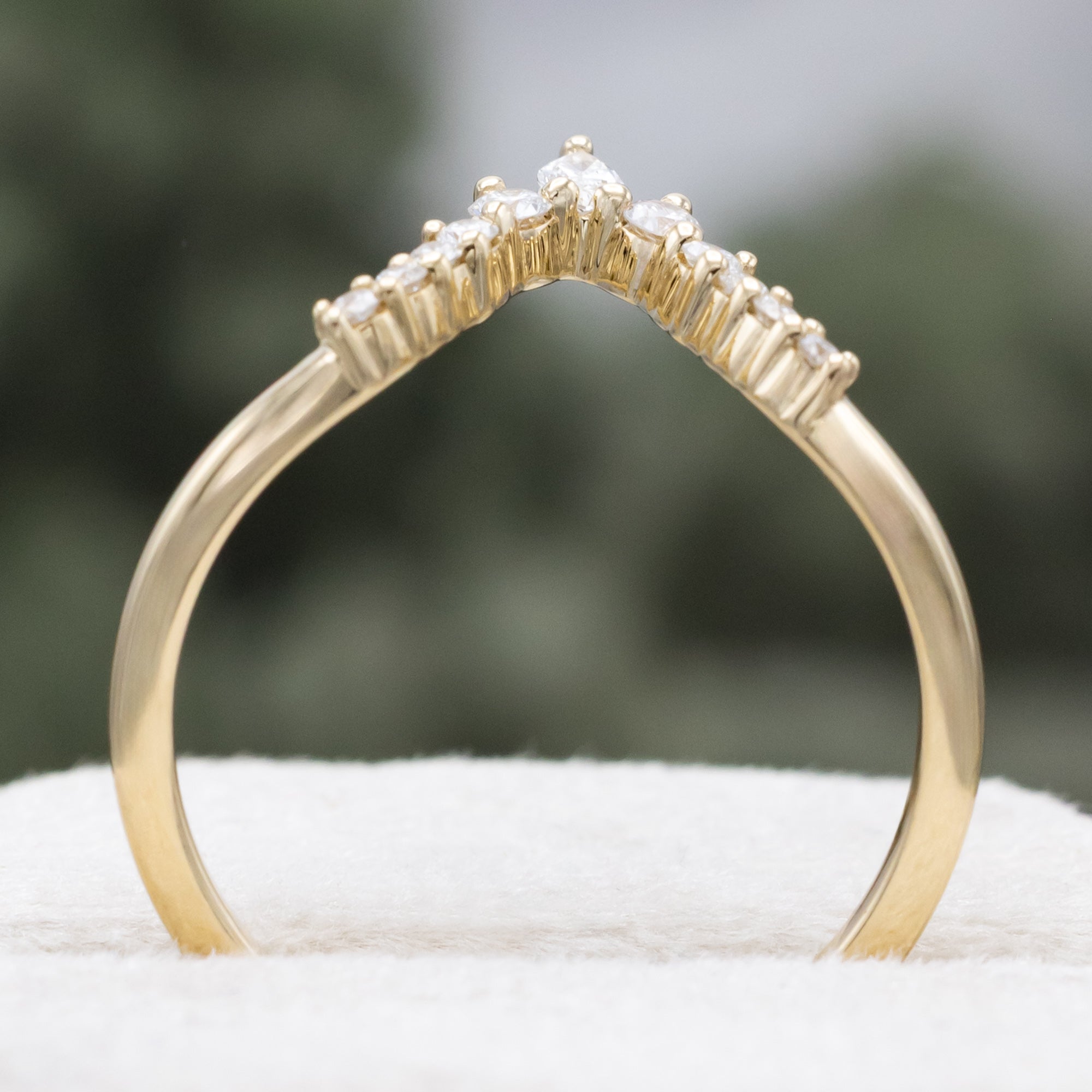 "SAGE" - 14K GOLD TRACER WITH DIAMOND ACCENTS-Staghead Designs