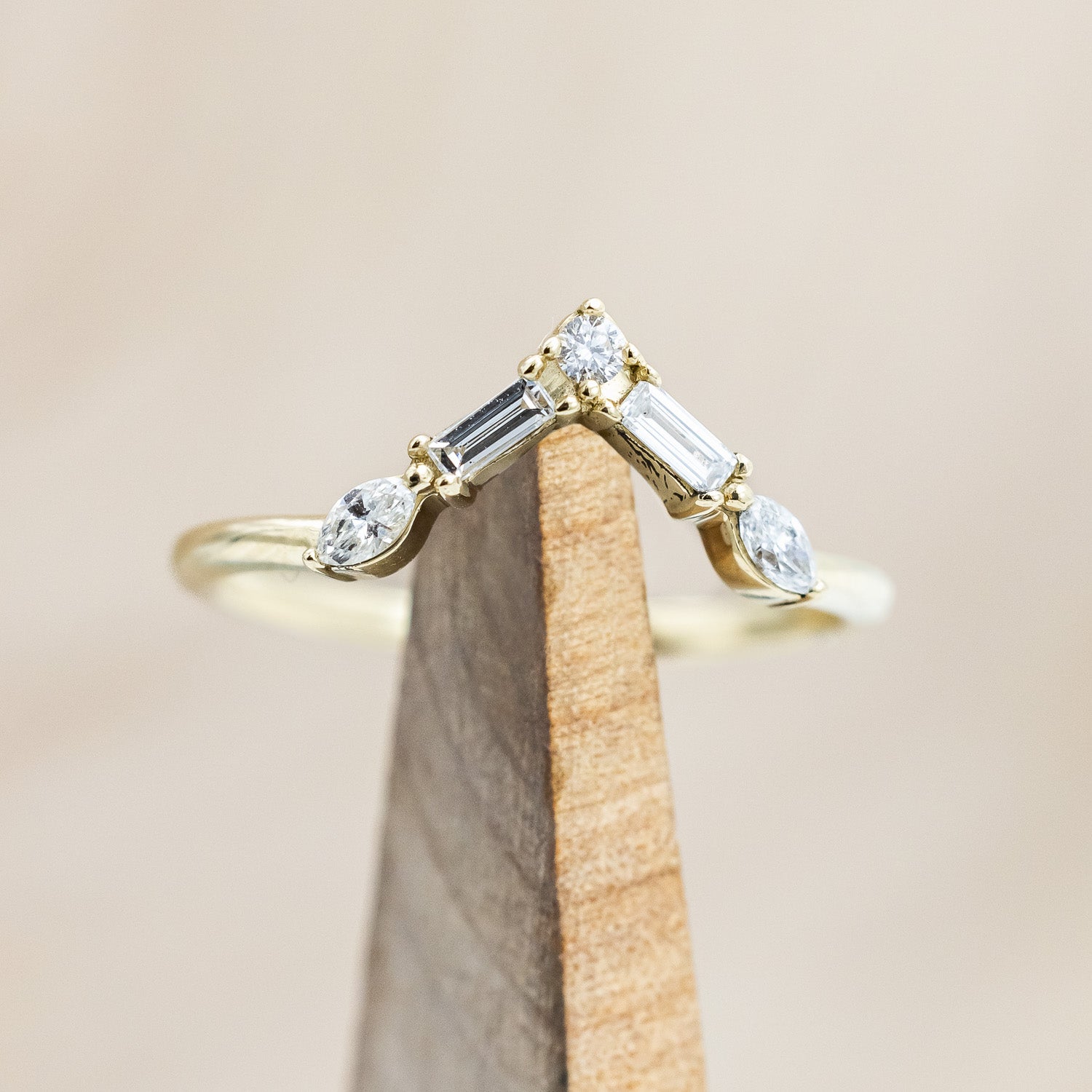 "TREVA" - OVAL MOSS AGATE ENGAGEMENT RING WITH DIAMOND ACCENTS & "MELODY" TRACER-Staghead Designs