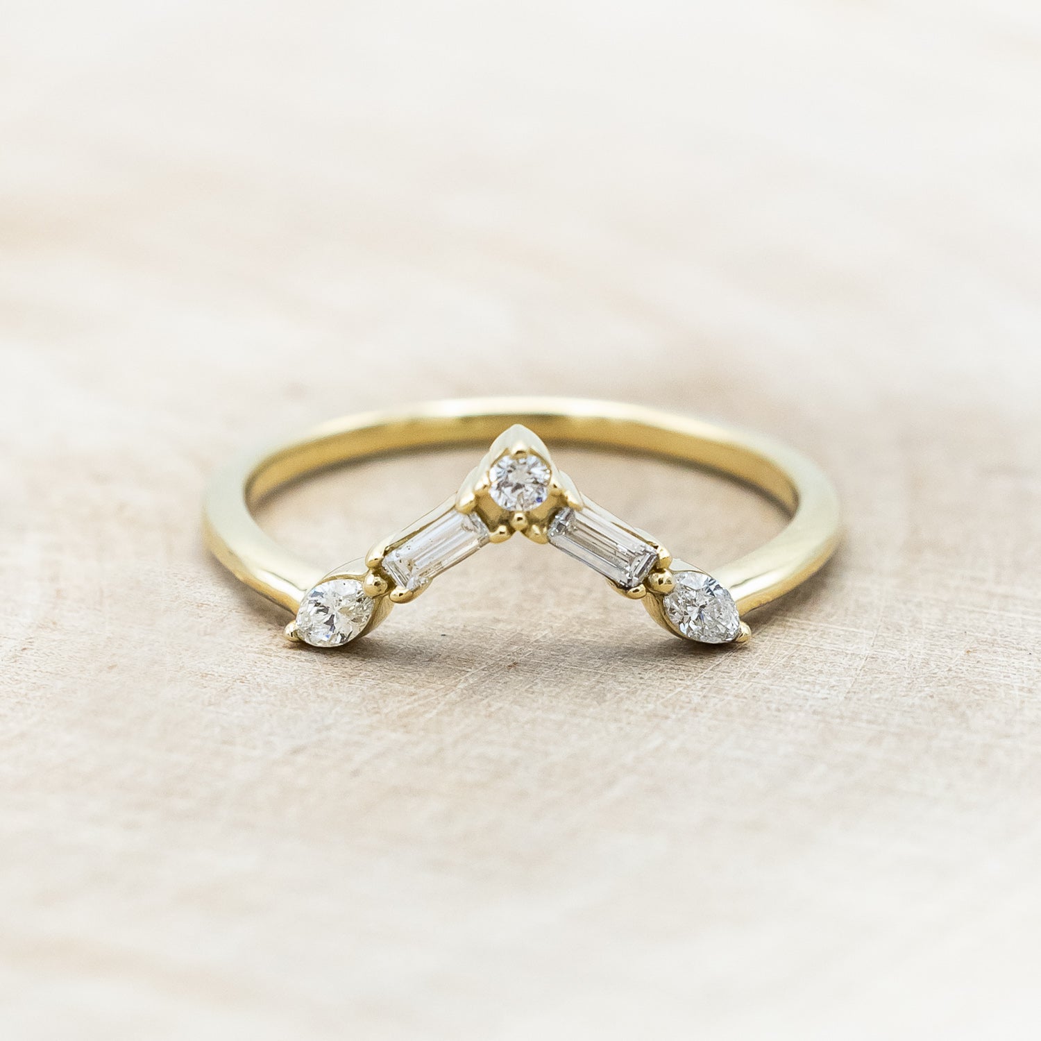 "TREVA" - OVAL MOSS AGATE ENGAGEMENT RING WITH DIAMOND ACCENTS & "MELODY" TRACER-Staghead Designs