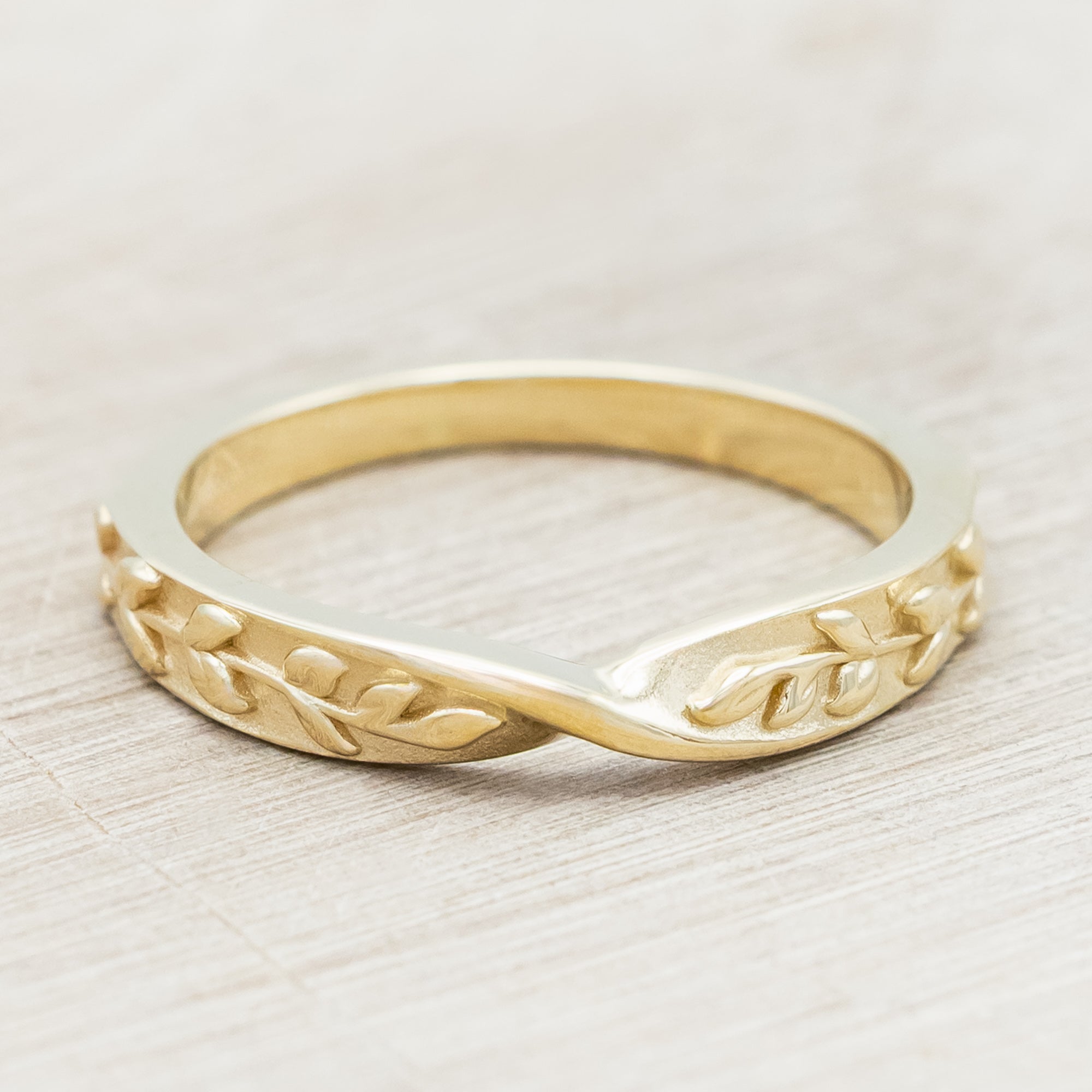 TWISTED LEAF STACKING BAND-Staghead Designs