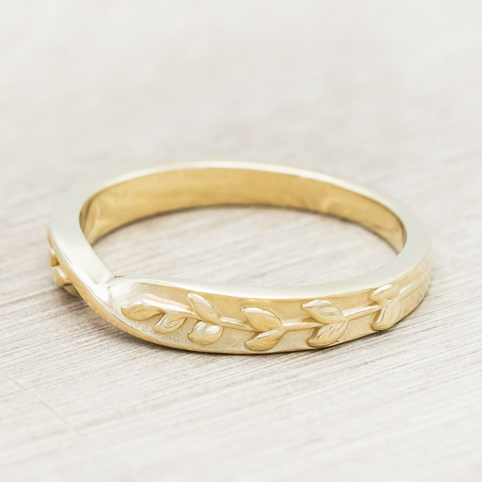 TWISTED LEAF STACKING BAND-Staghead Designs