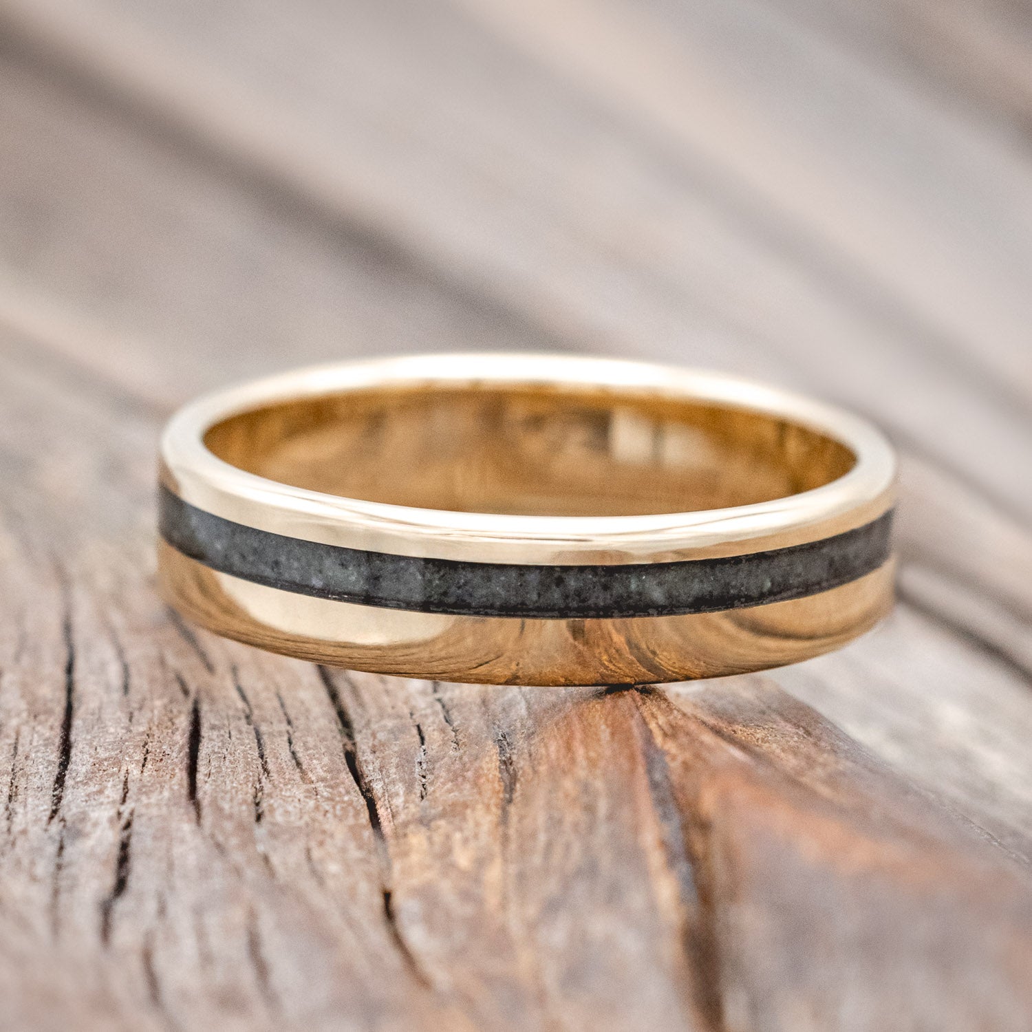 "VERTIGO" - MOSS AGATE WEDDING BAND-Staghead Designs