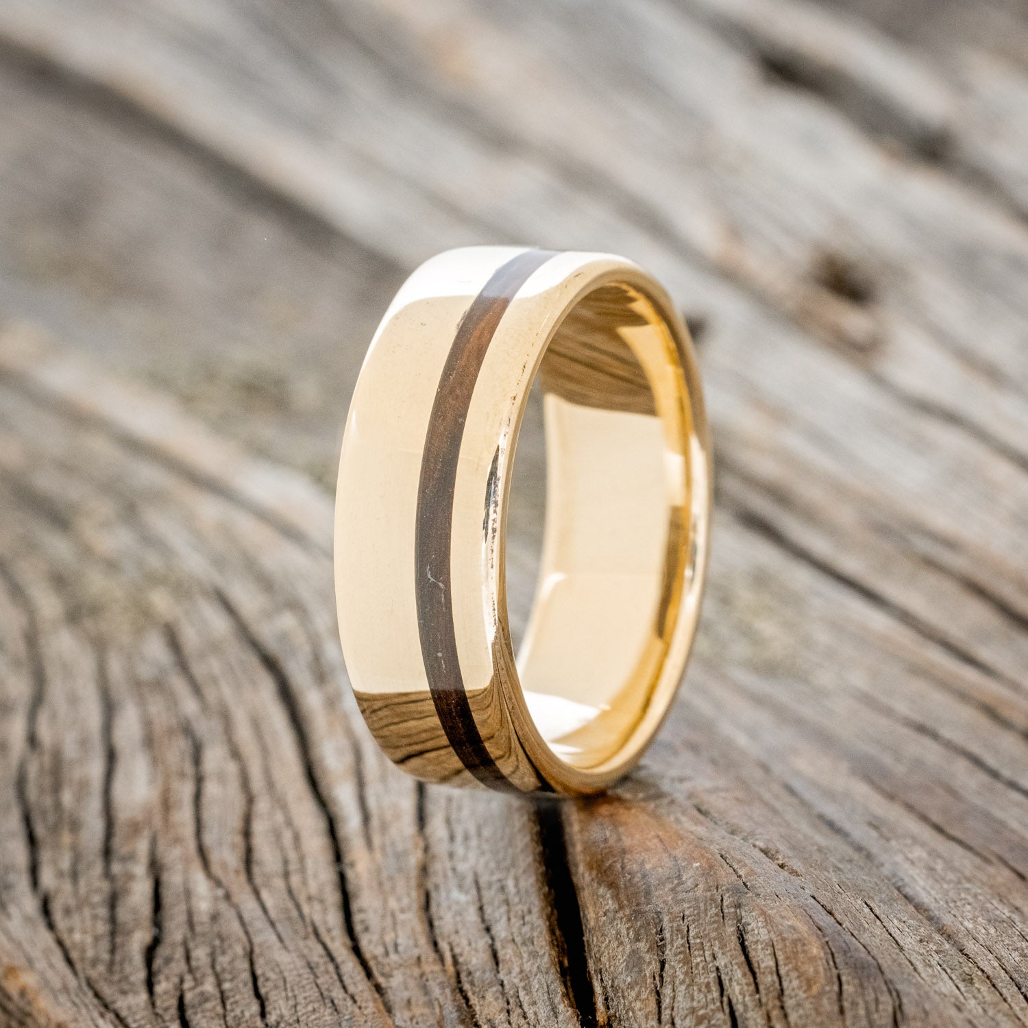 "VERTIGO" - IRONWOOD WEDDING BAND-16