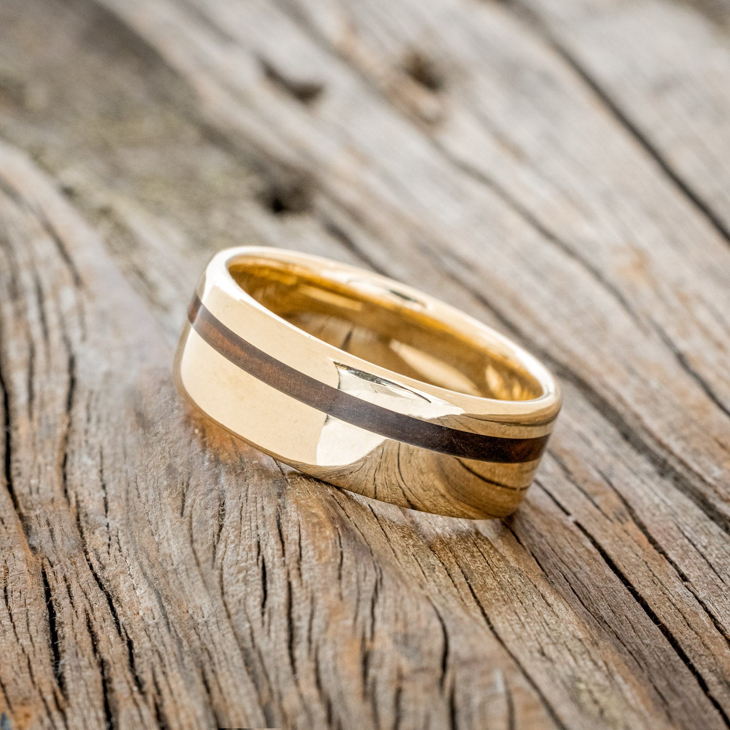 "VERTIGO" - IRONWOOD WEDDING BAND-17